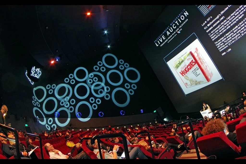 “Good news for the lady who seems to be using this theatre to breastfeed her infant right now…. check out this next lot!!” - Winning bid for the nappies from ‘Raising Arizona’ = (unsold) (note they were a styrofoam mould with a nappies covering attached to the outside)