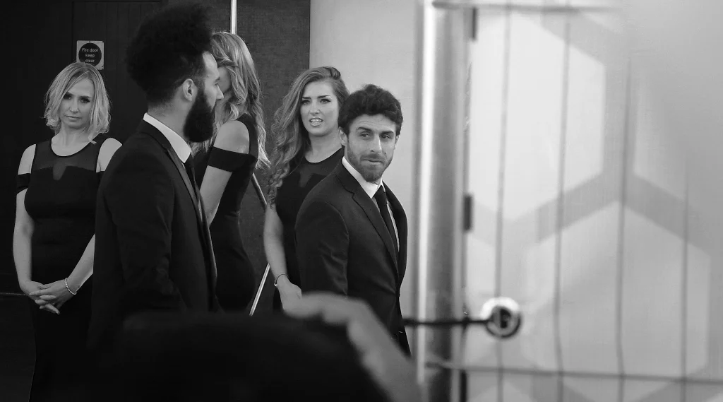 “Those three girls behind me are cute, but your beard is magnificent. You can accompany me” (edited to add : I don’t know who this is)
