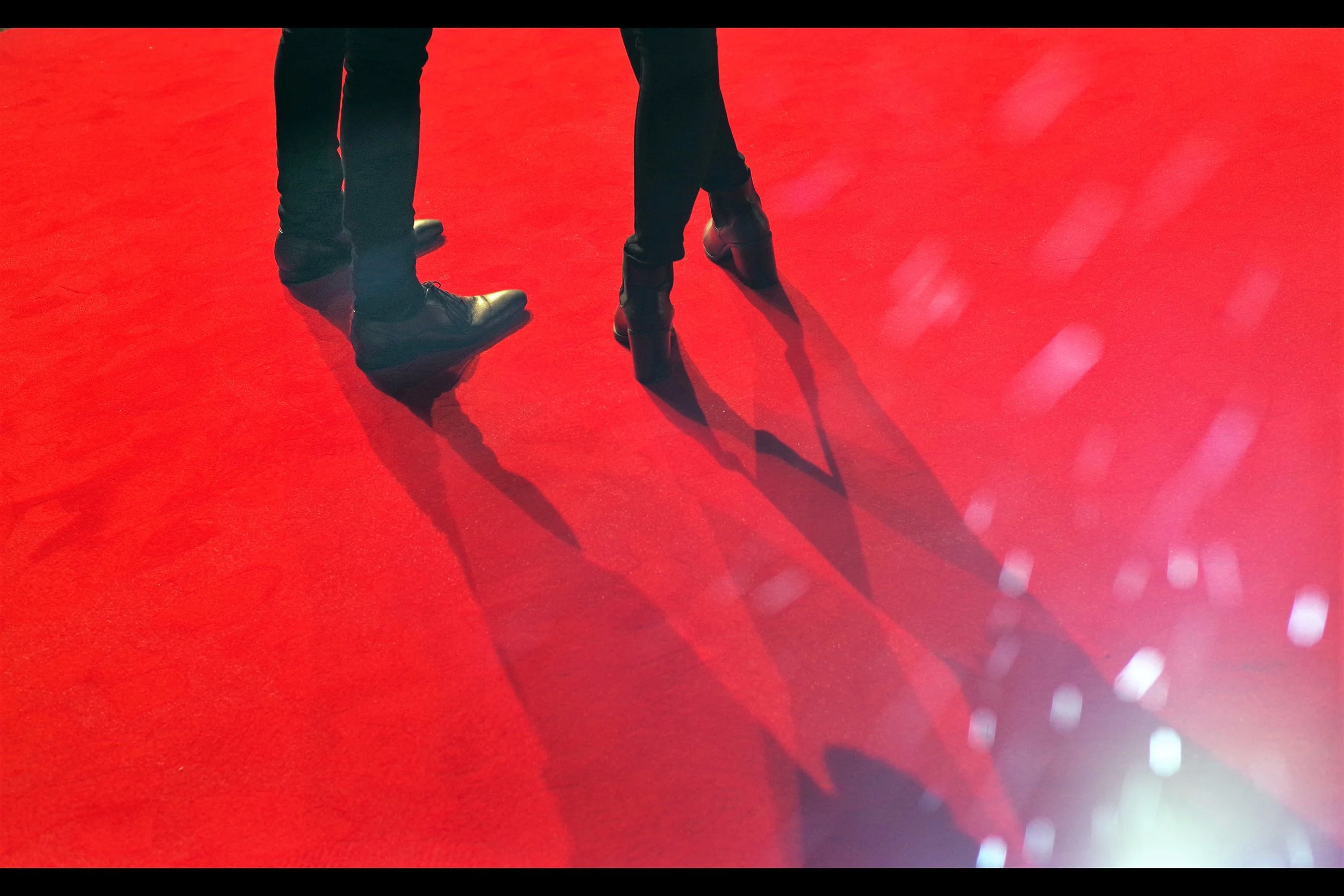 When in doubt (or blinded by a nearby spotlight), make art. Or point camera.