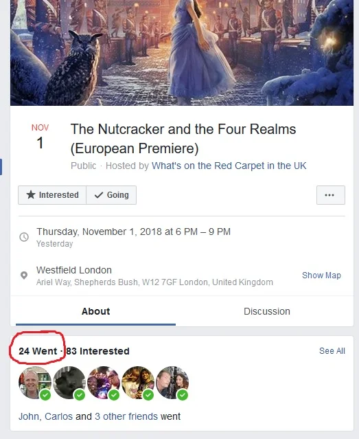 And facebook also shows that 24 PEOPLE went to this event…. an event that DIDN’T HAPPEN, but because it was (a) scheduled and (b) was in the past, facebook just assumes it happened AND that everyone who said they intended to go DID go. Is this how history books (or apps or emoji-summaries) in the future will be written??