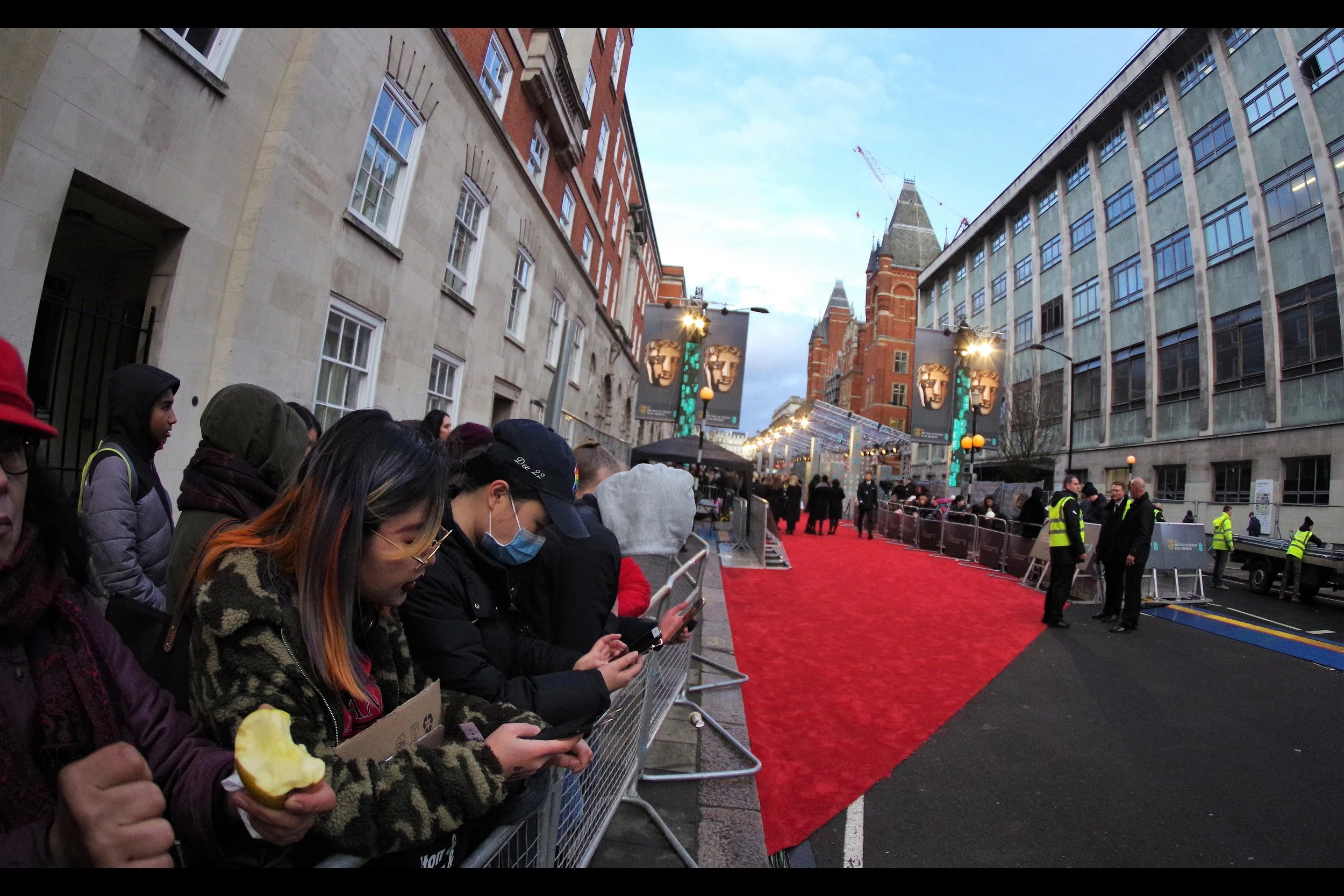 So, no, technically I’m not on or adjacent to the Baftas Red Carpet.. but where were you?