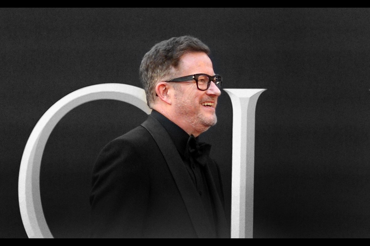 My view of the stage is constantly blocked by people taller than me between me and it, but the occasional random shot proves (once again) helpful - I believe this is Matthew Bourne , who won the Olivier for … “Special Award” on the night. I’d like to believe that’s the one where the glowering Olivier Statuette wears a cool cap backwards.