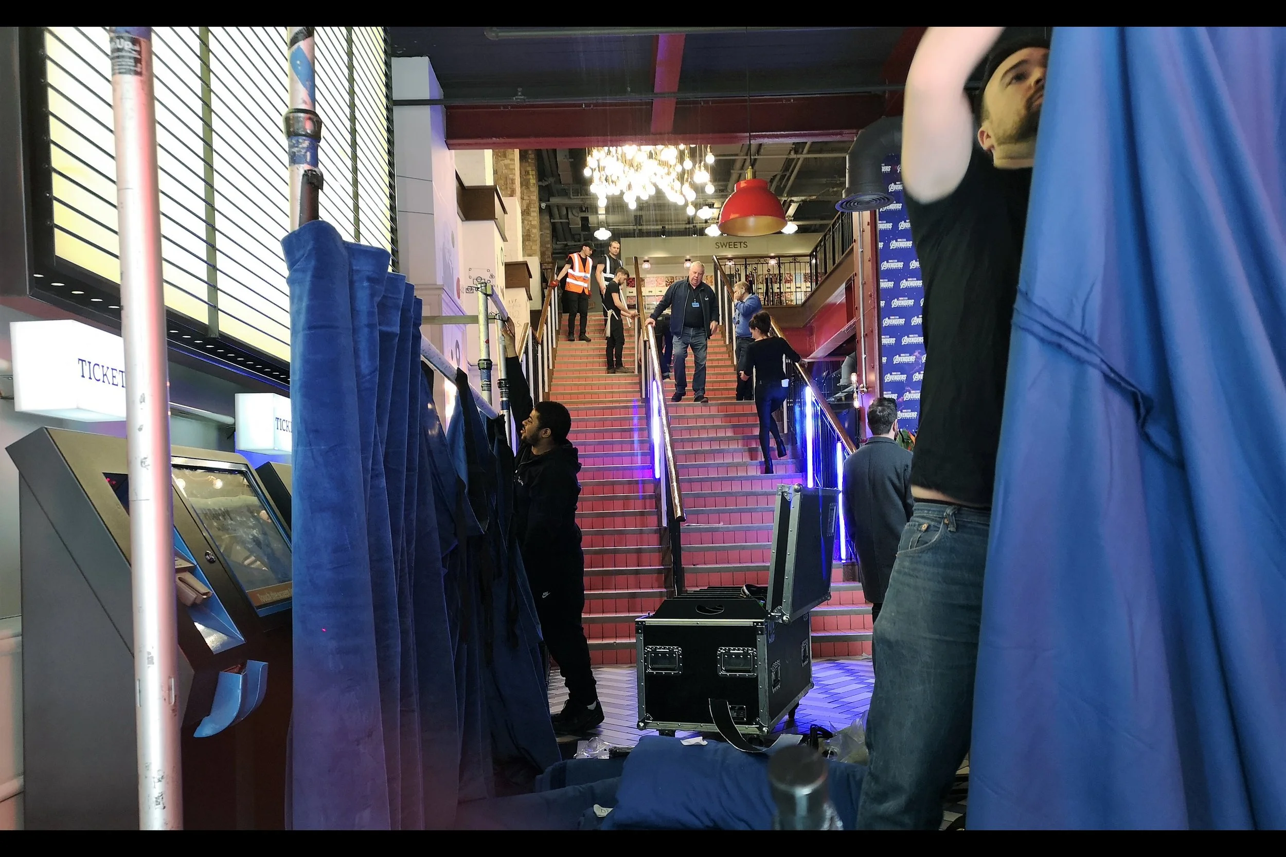 Wow. They’re LITERALLY covering up the entire f**king event so that fans outside can’t take photos of anything inside. What the f**k kind of a55ho1es would do that, and WHY? What does it cost them? What does it risk? Why would YOU DO THIS? … unless you’re a some f**king kind of a55holes. That would explain it.