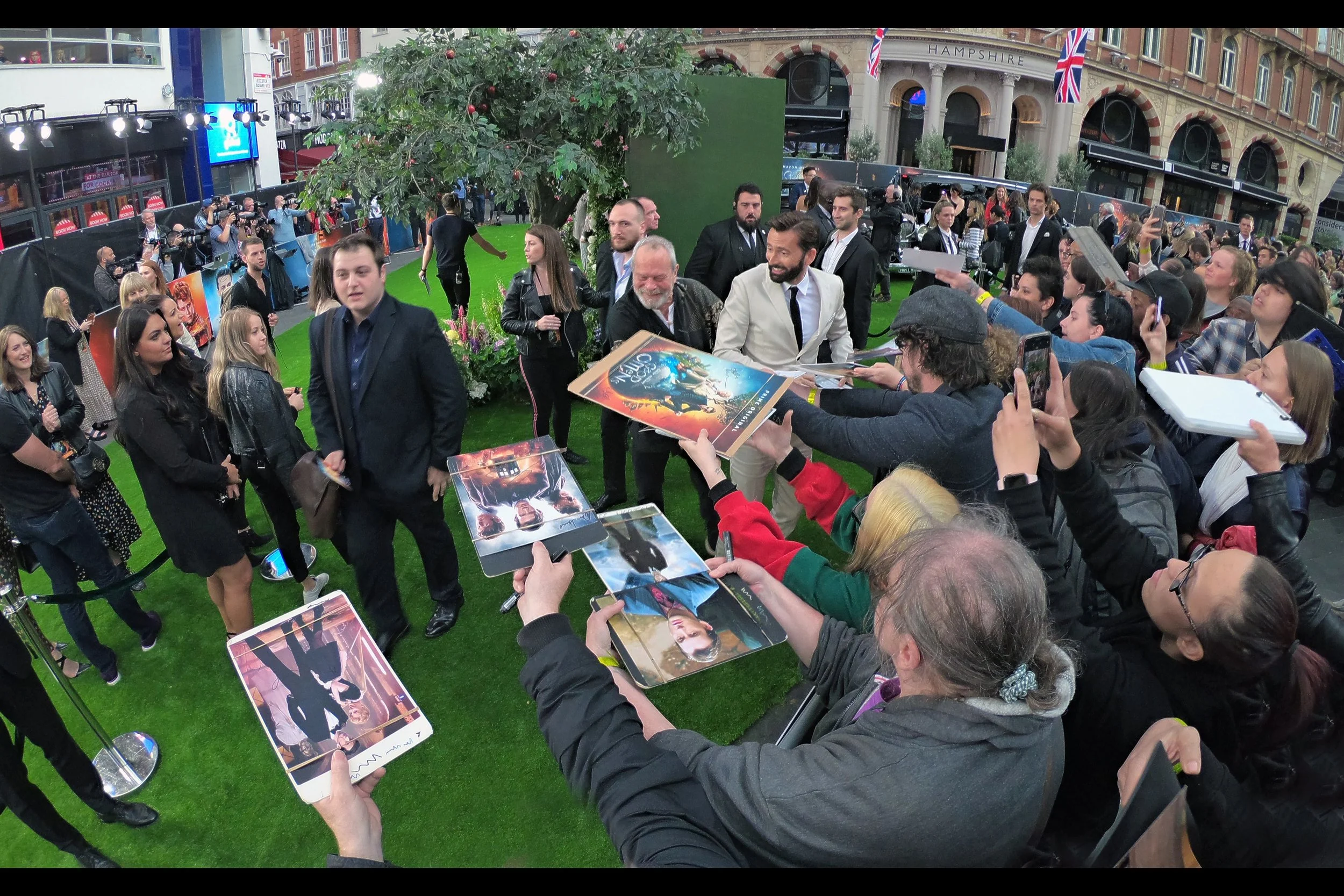 The original “Good Omens” was published in 1990, and was written by Neil Gaiman and the late Terry Pratchett - but this premiere does have one “Terry” present, in the form of director Terry Gilliam.