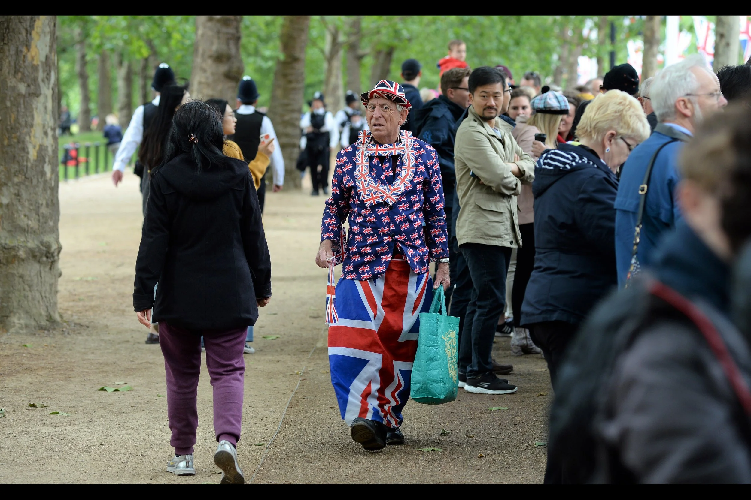 “Yes, I’m trooping. And yes, I’m colour” I’m pretty sure I photographed this gentleman last year. He doesn’t so much want to be photographed as kind of personally and pleadingly insist that you photograph him. He’s kind of the anti-Scarlett Johansson in every way, really.
