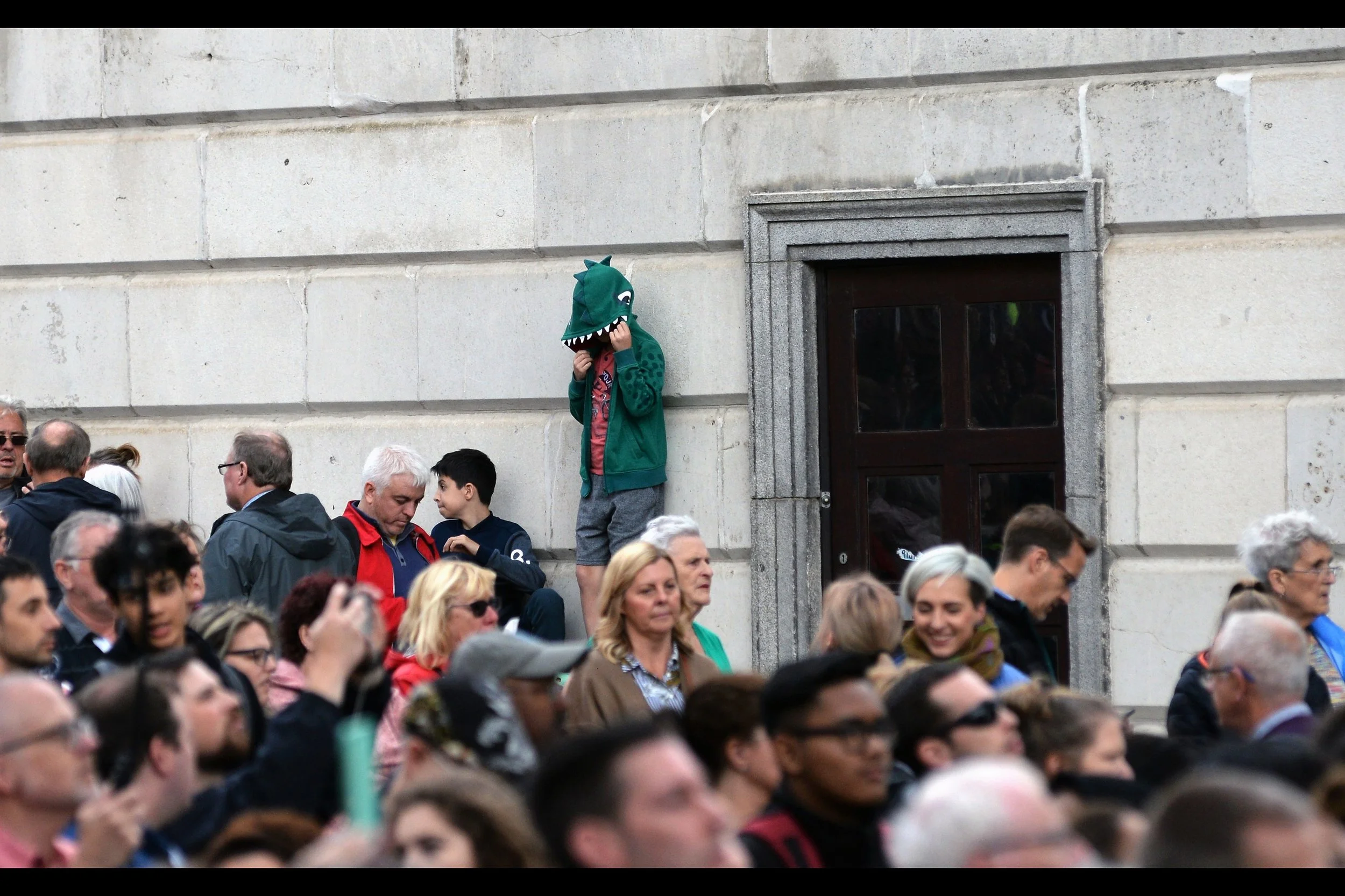 “Yes, of course I’m dressed totally inconspicuously. Why?”