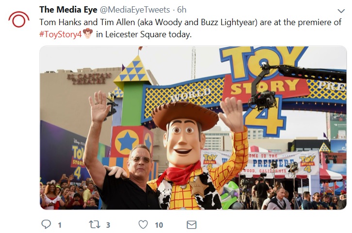 Tom Hanks AND Tim Allen in Leicester Square? Well, I certainly wish I’d been at the premiere you described, instead of the one that ACTUALLY happened.