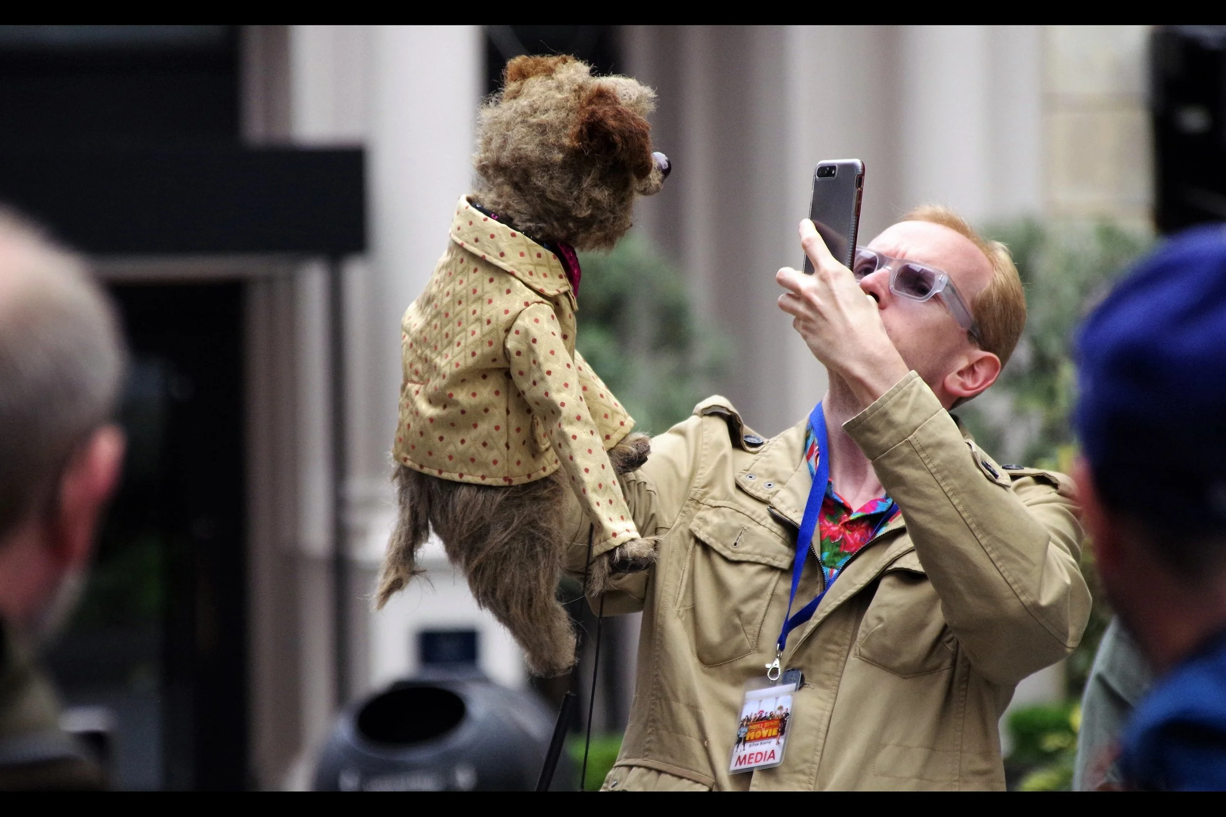 “Now I want you to testify in front of the live twitter stream that we won’t have a repeat of what happened last time.” The mammal with a human’s hand up its… erm… has subsequently been identified as one Hacker T.Dog .