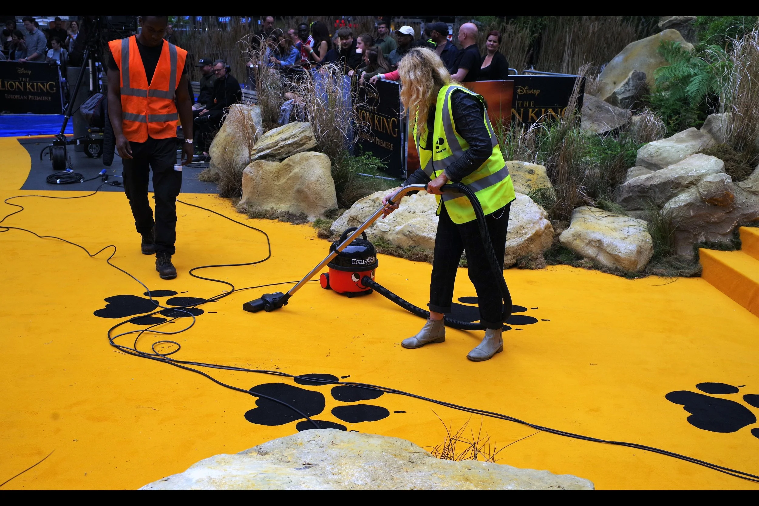 “Who soiled the carpet? I have no idea… but the giant footprints might offer some clue…”