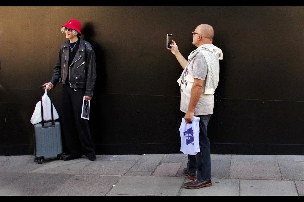 “Yeah, could you turn left? I’ve got one of them fashion blogs and stuff.”