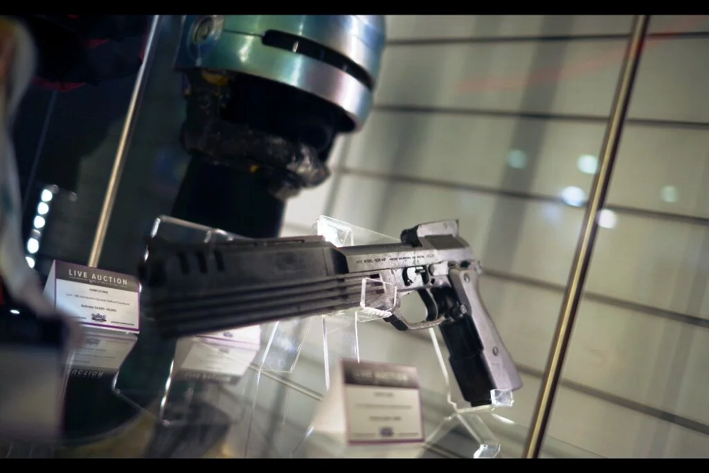 Feedback from Original owner : “I’m getting a lot less respect without the gun and helmet, that’s for sure” Robocop 2 Helmet (Estimated : £8,000 - 10,000) and Robocop 3 stunt pistol (Estimated : £3,000 - 5,000) Winning bids : £14,760 for the helmet, the pistol went unsold.
