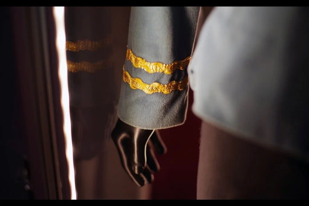 Previous Owner’s feedback : “The purchase of clothing for reasons of anything beyond ‘to be worn’ is obviously illogical” Detail from Spock’s Tunic, worn during the original Star Trek TV Series in Season 2. Estimate: £50,000 - 70,000. Winning Bid : £61,500!