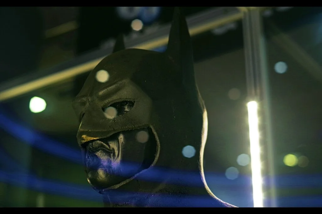 “I swear I am not George Clooney, regardless of the resemblance” Cowl from Michael Keaton’s Batman (1989) costume. Estimate for it (and the full suit): £80,000 - 120,000 (it remained unsold)