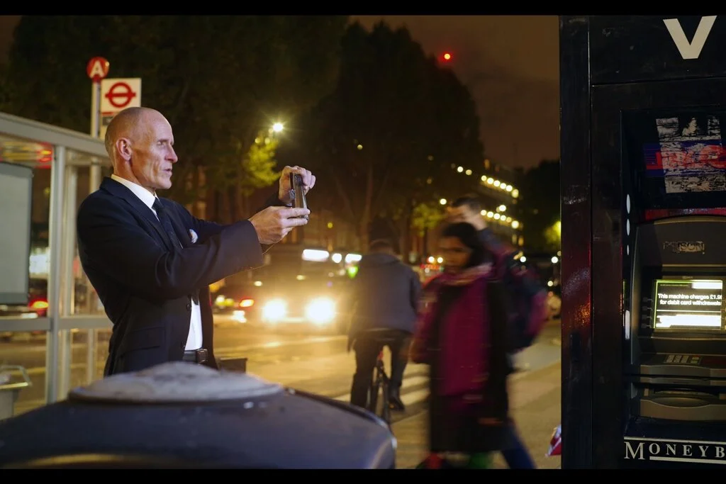“Wait for it…. wait for it…. damnit, I waited too long for it.” Hey, I’m now photographing elderly gentlemen because society suggests that me doing this is somehow less creepy. Edited to add : not in this film.