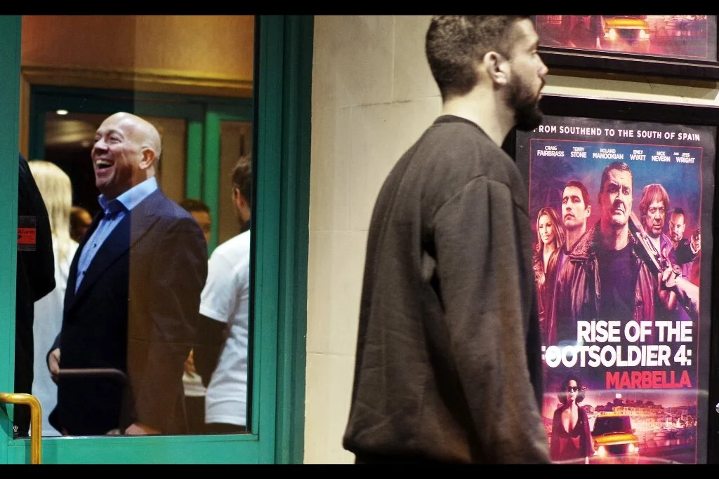 I’ve barely gotten here and I’ve already missed one of the key stars of the film : Terry Stone. (The official word was that doors would open at 7pm for an 8pm screening….. we got there at 6:40pm and Mr Stone was already safely inside the venue).