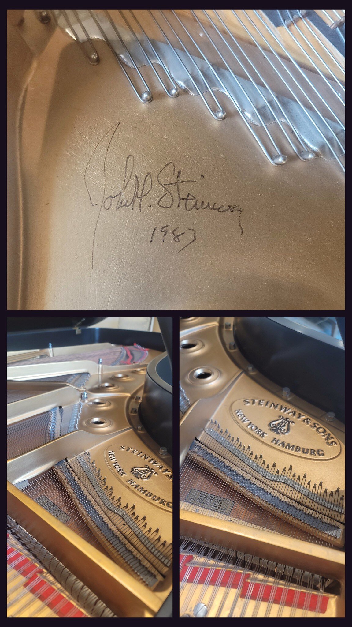 Steinway autographed