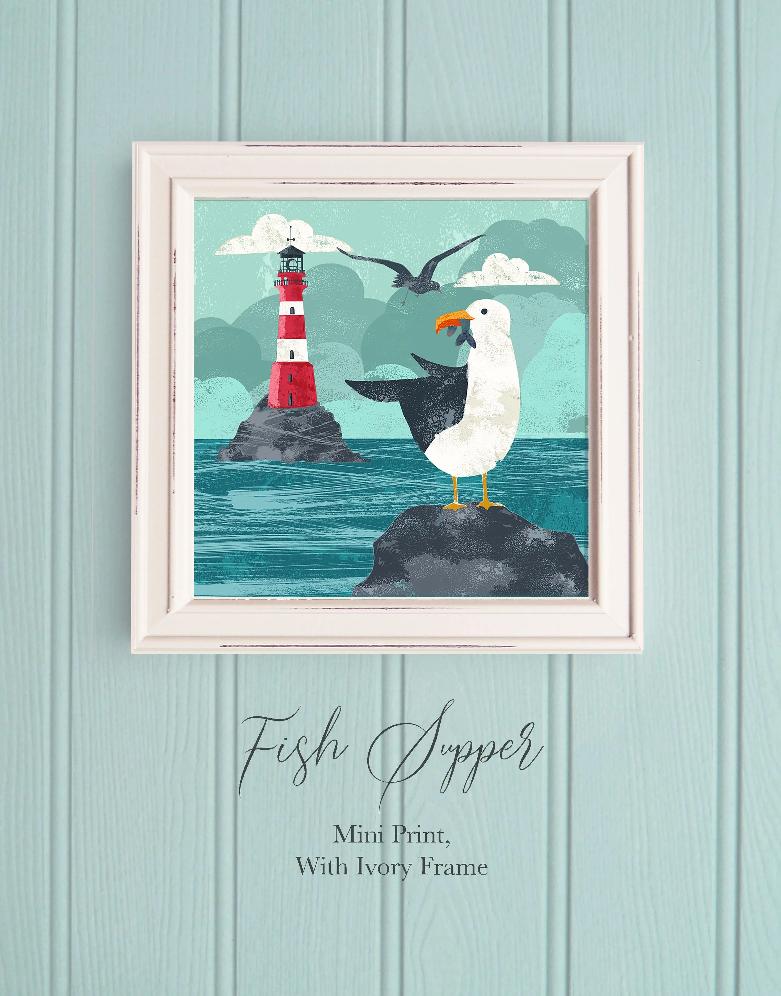 Fish Supper Mini Print with Cream Frame copy.jpg