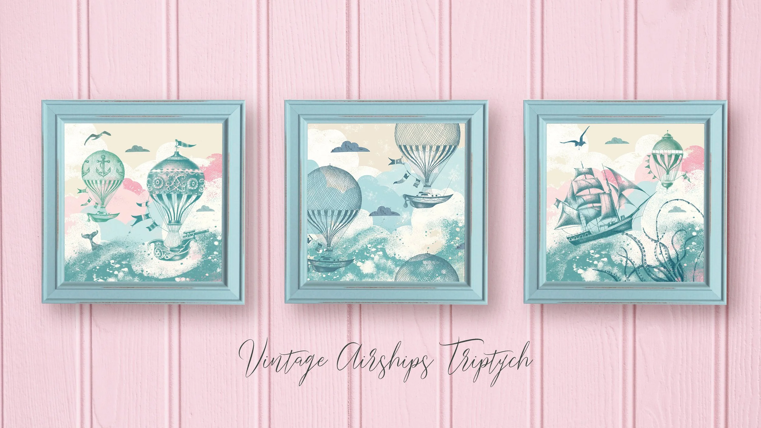 Vintage Airships Triptych copy.jpg