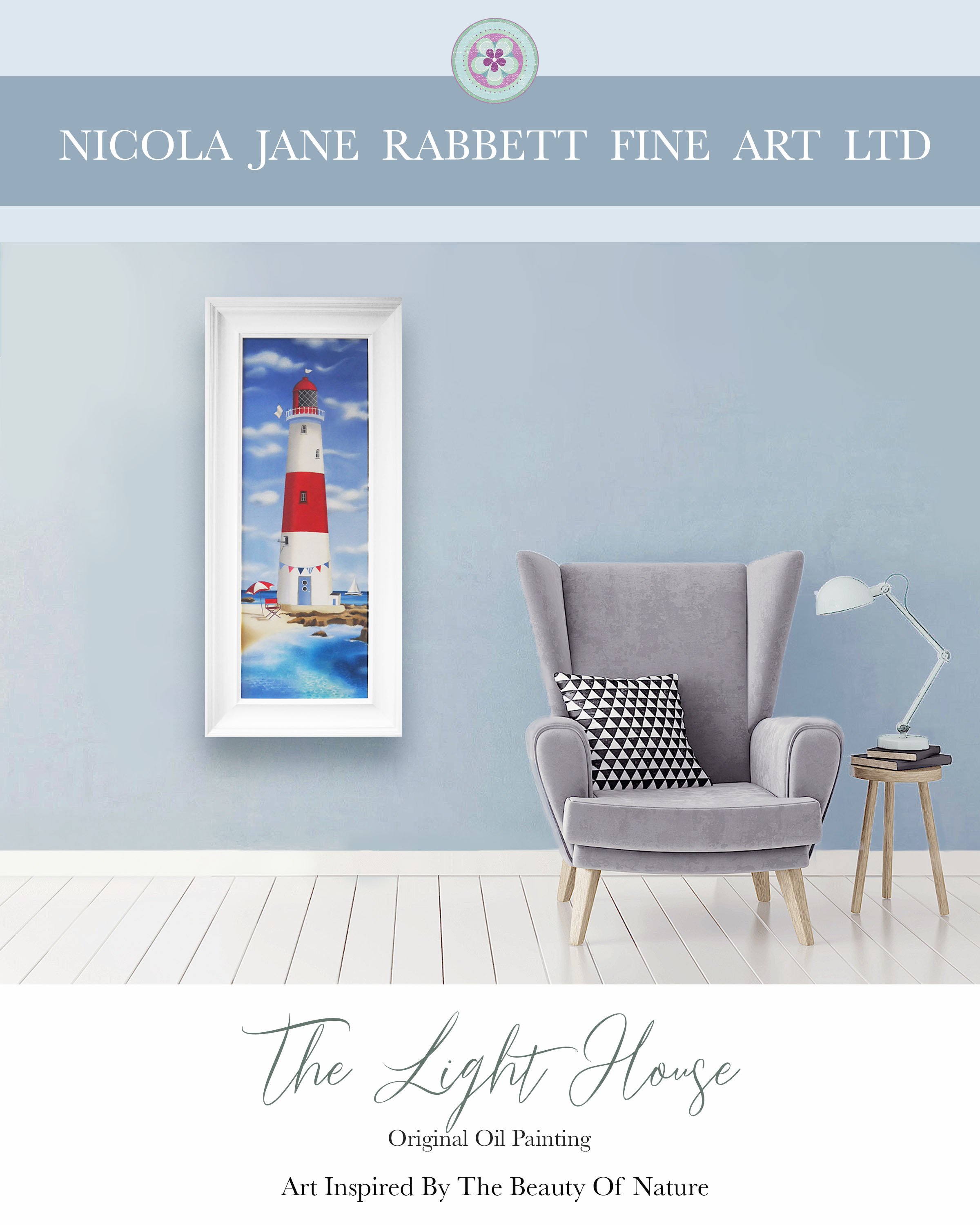 The Lighthouse in room setting on blue background .jpg