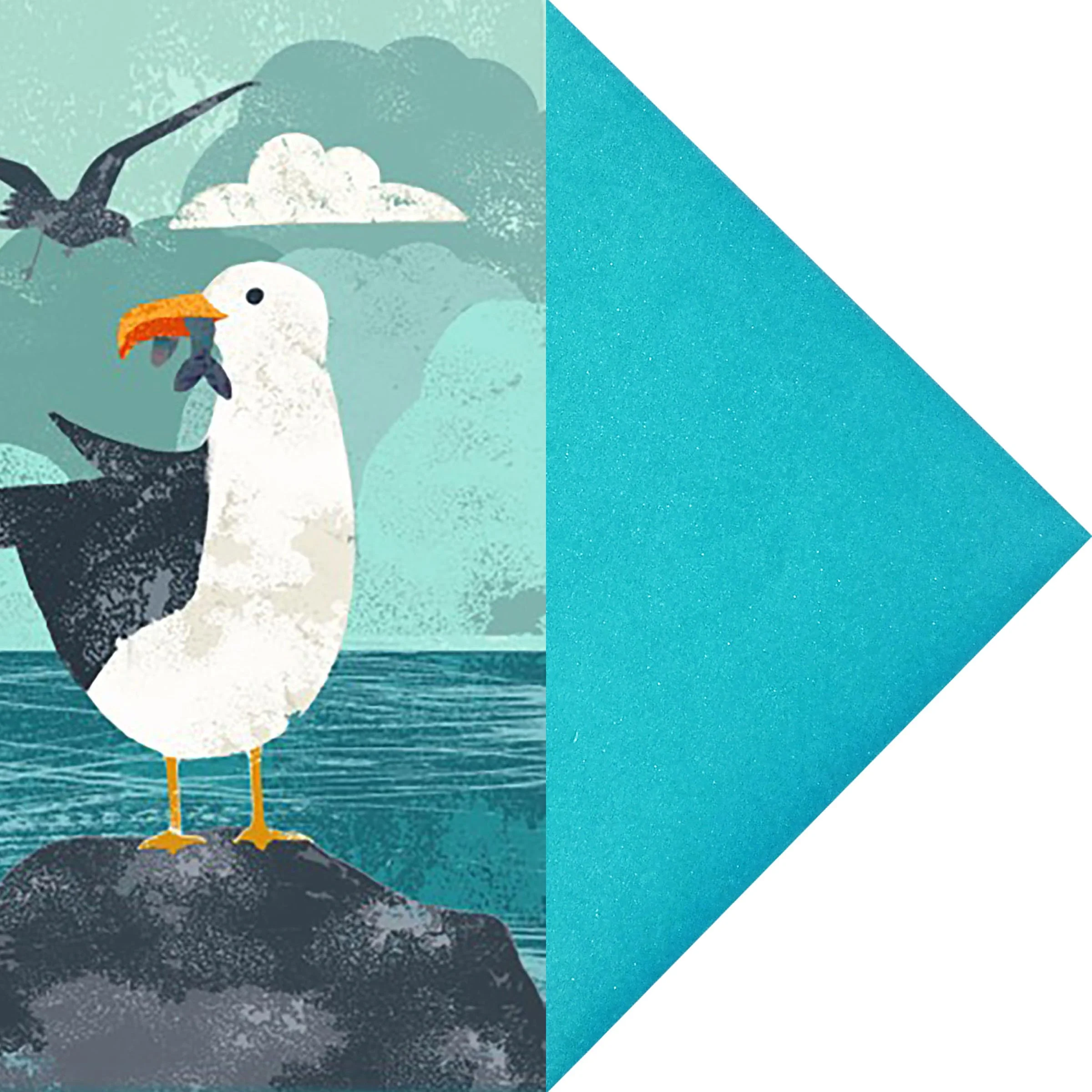 Fish Supper with turquoise pearlescent envelope .jpg