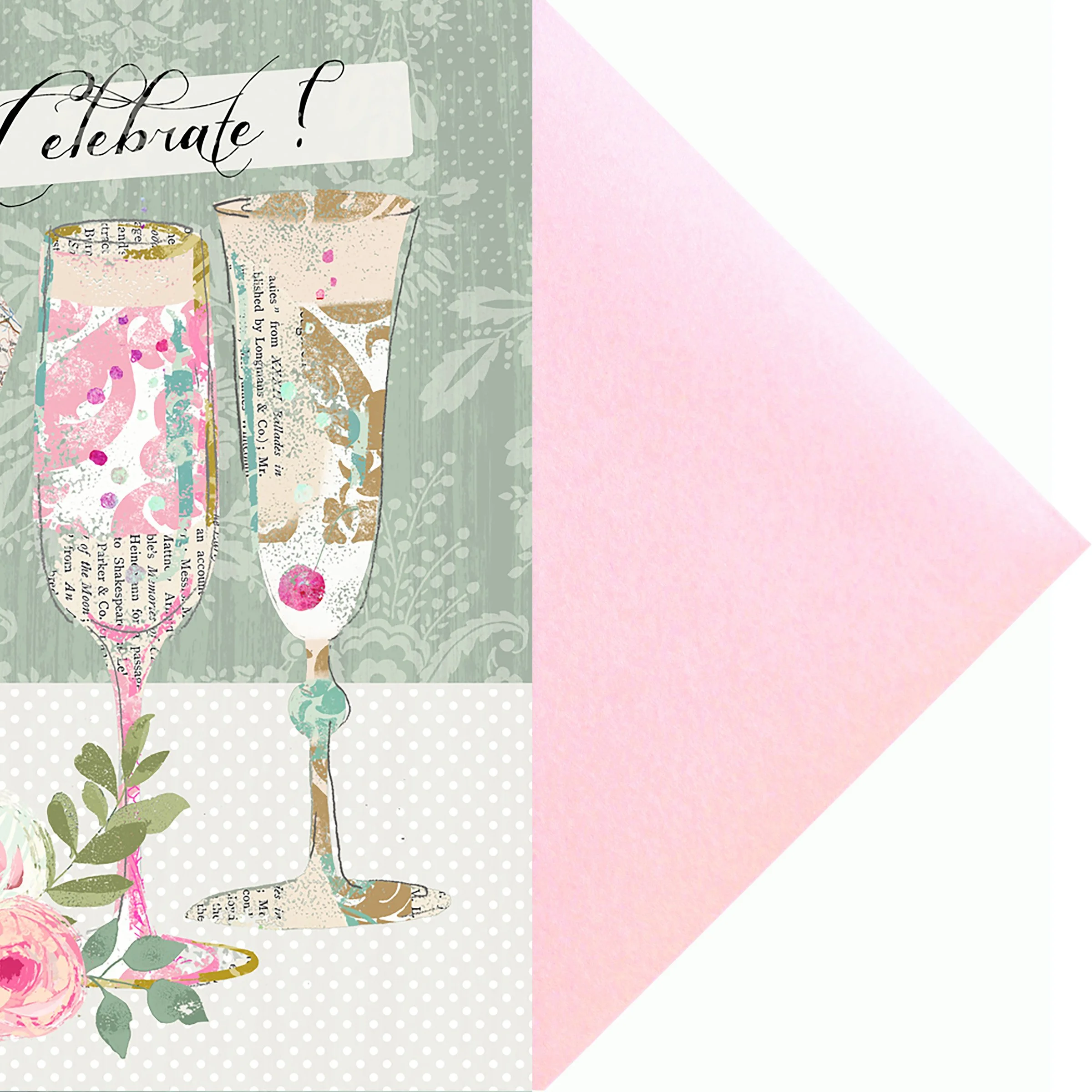 Celebrate with pale pink pearlescent envelope .jpg
