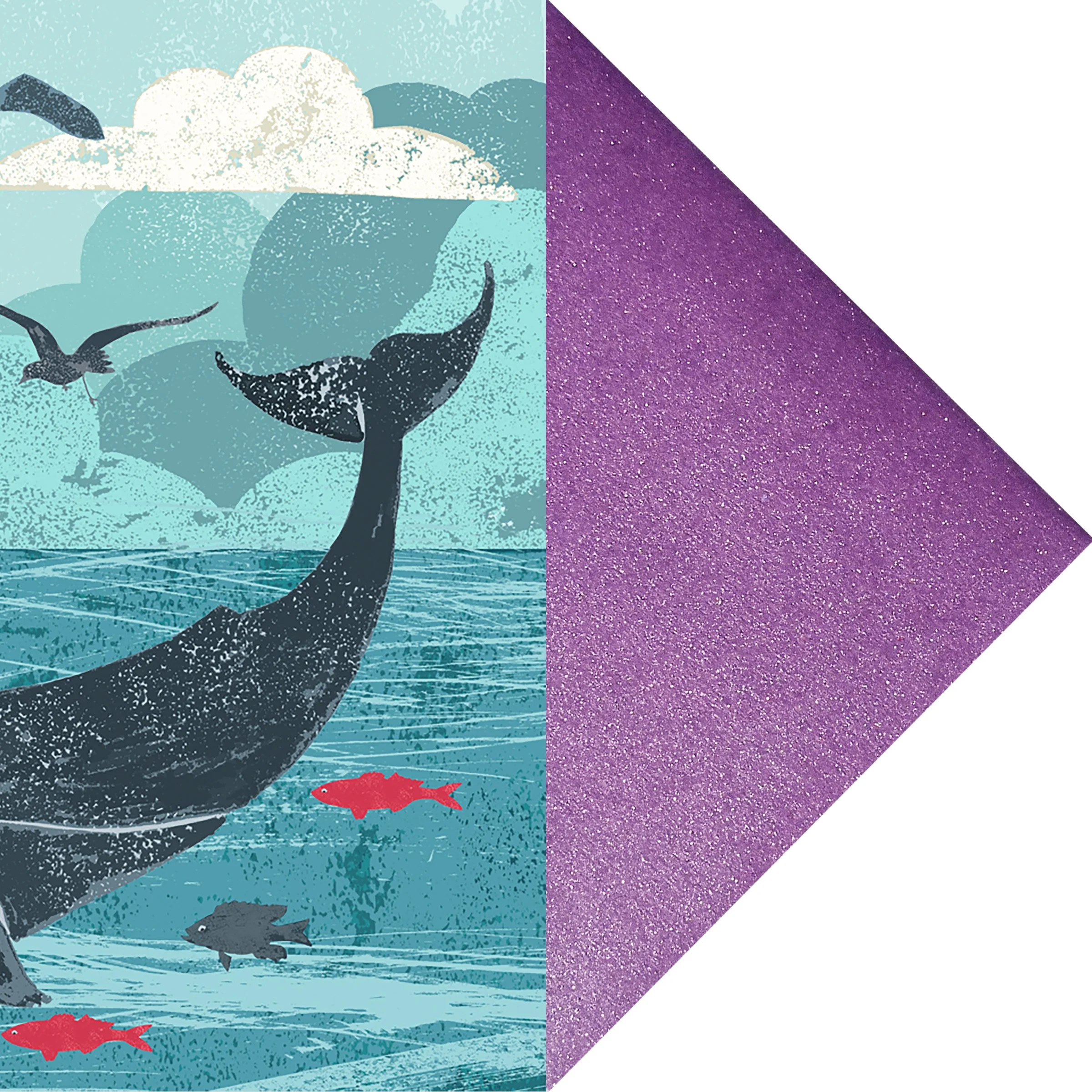 purple pearlescent envelope with Catch Of The Day card.jpg
