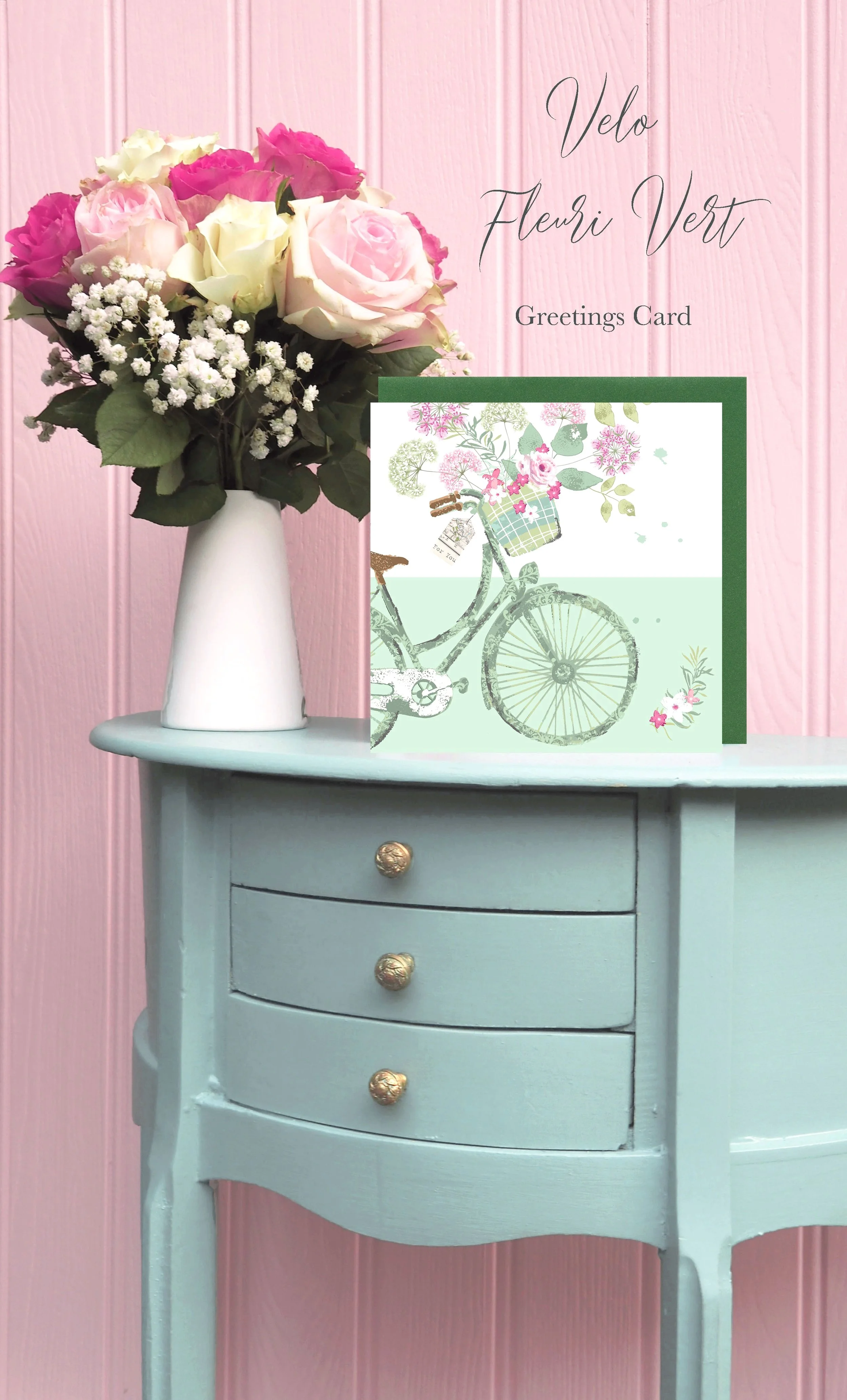 Velo+Fleuri+Vert+greetings+card+lifestyle+shot+with+turquoise+envelope+copy.jpg