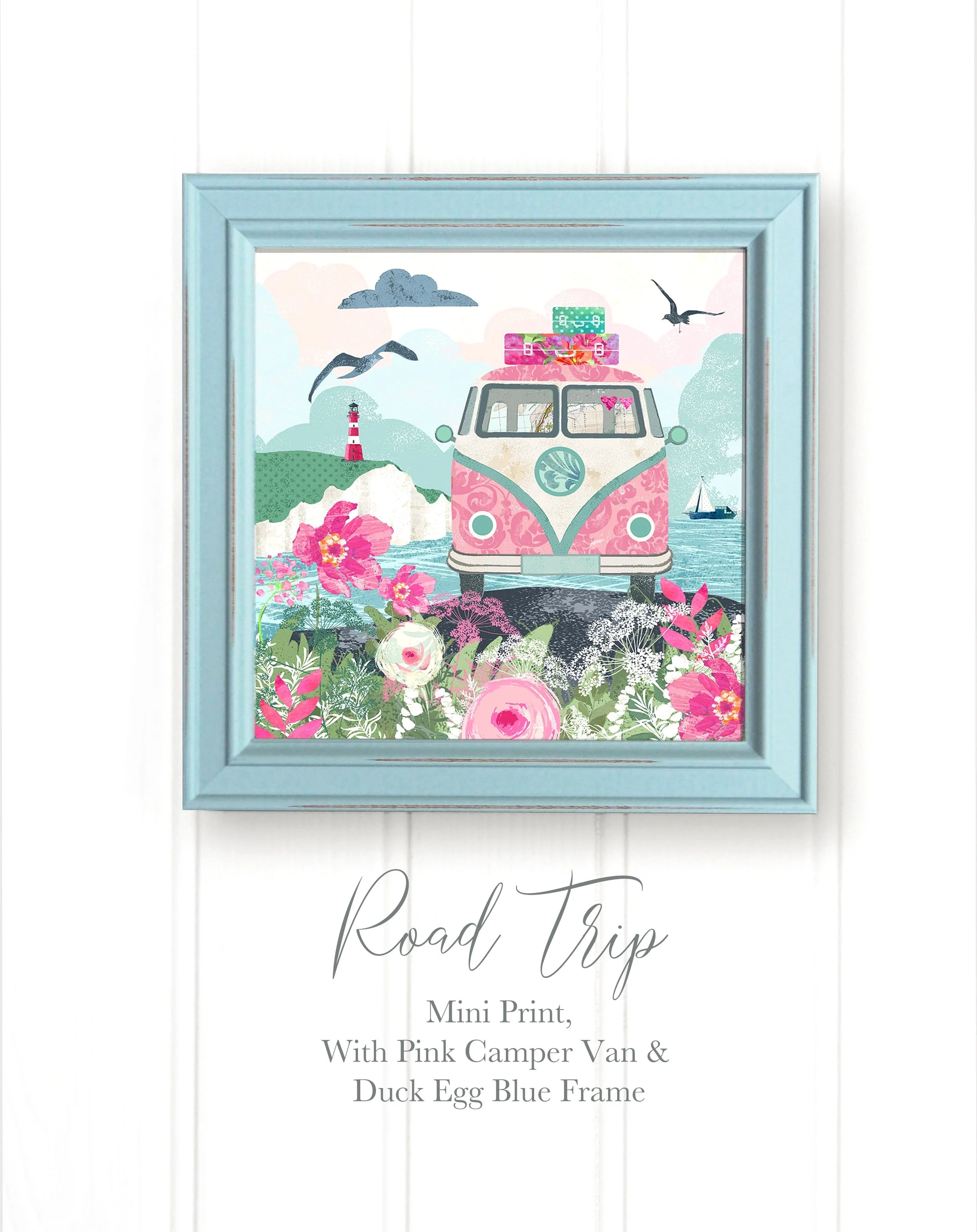 Road+Trip+Mini+Print+With+Duck+Egg+Blue+Frame+and+pink+camper+van+V+5+copy.jpg