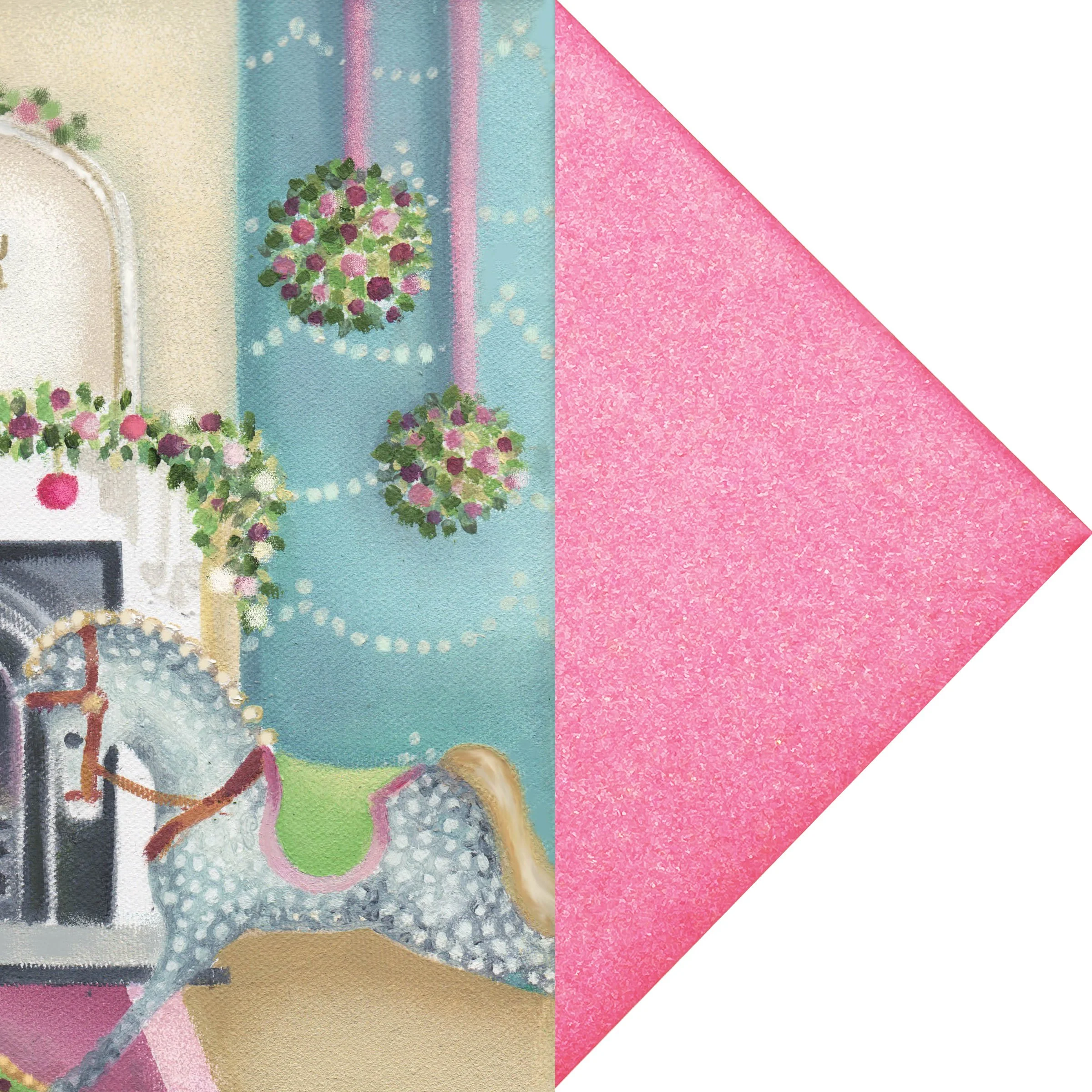 Deep Pink Pearlescent Envelope wiith Christmas Warmth greetings card copy.jpg