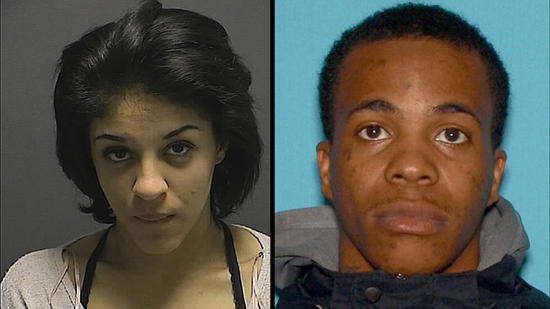 Howard County police have charged Janice Figueroa, 19, left, with human trafficking of a juvenile in Howard County and have issued an arrest warrant for Nathaniel Lee Thompson, 28, right, believed to be her accomplice. (Courtesy Howard County Police)