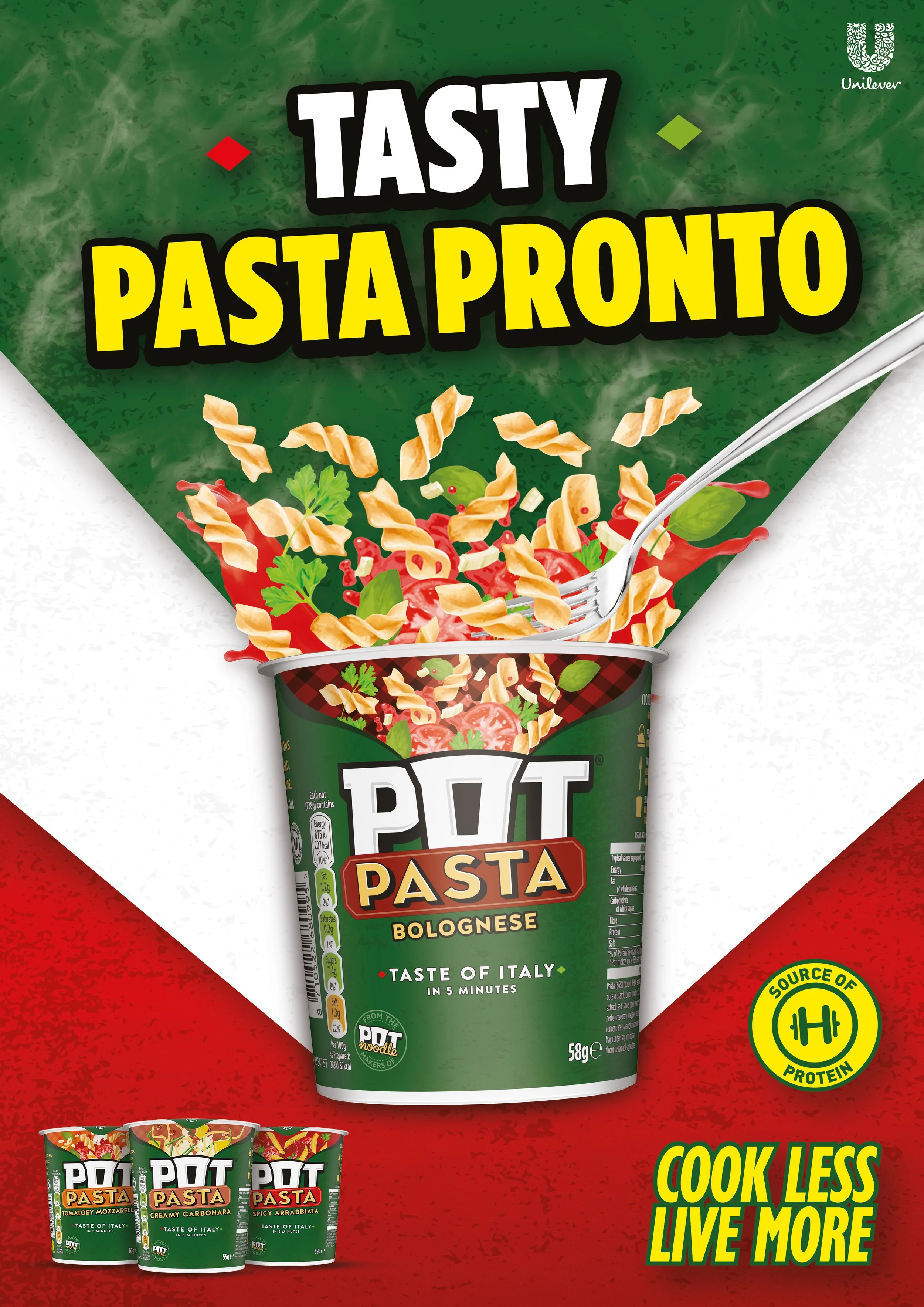 Pot Pasta Bolognese portrait key visual