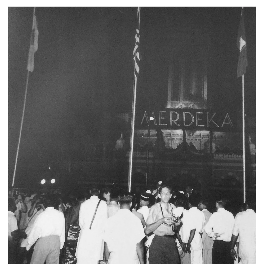 People from all over the city and the country gather at the Padang to witness the history in the making.