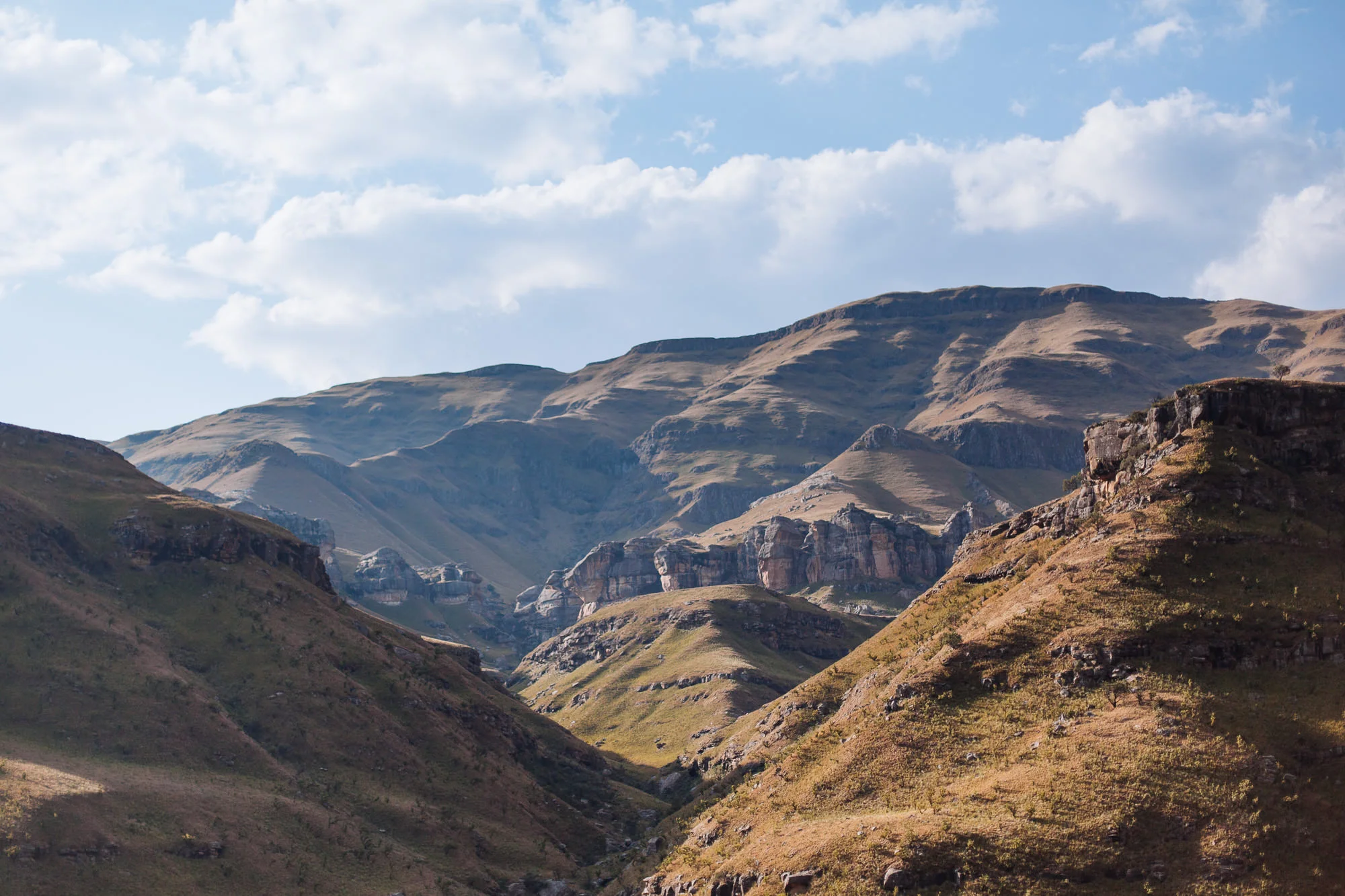 The foot hils of the Sani Pass, our passage into Lesotho.