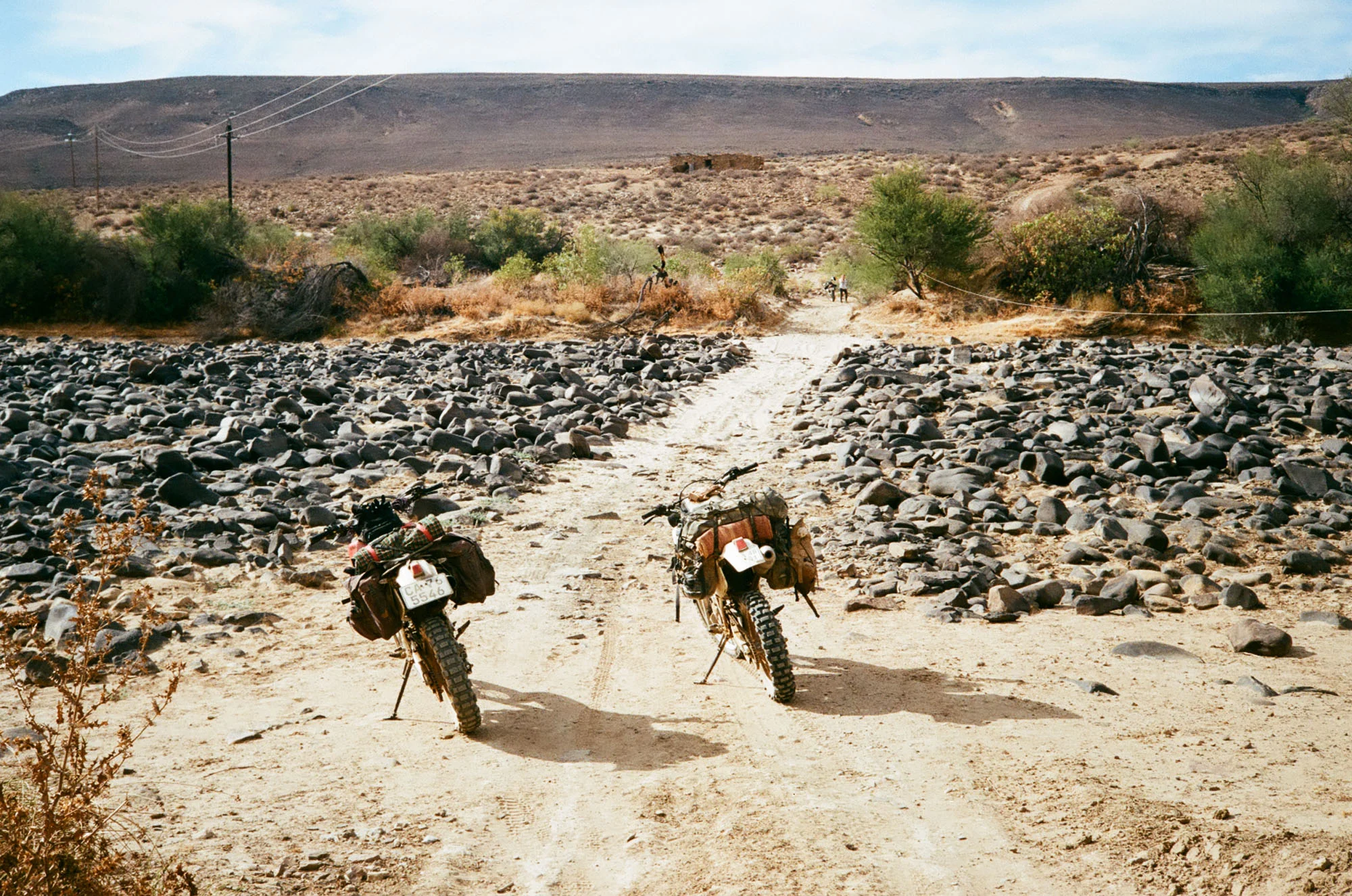 The Doring river, a slightly easier crossing this time. The last time we passed through here it was flowing with water.