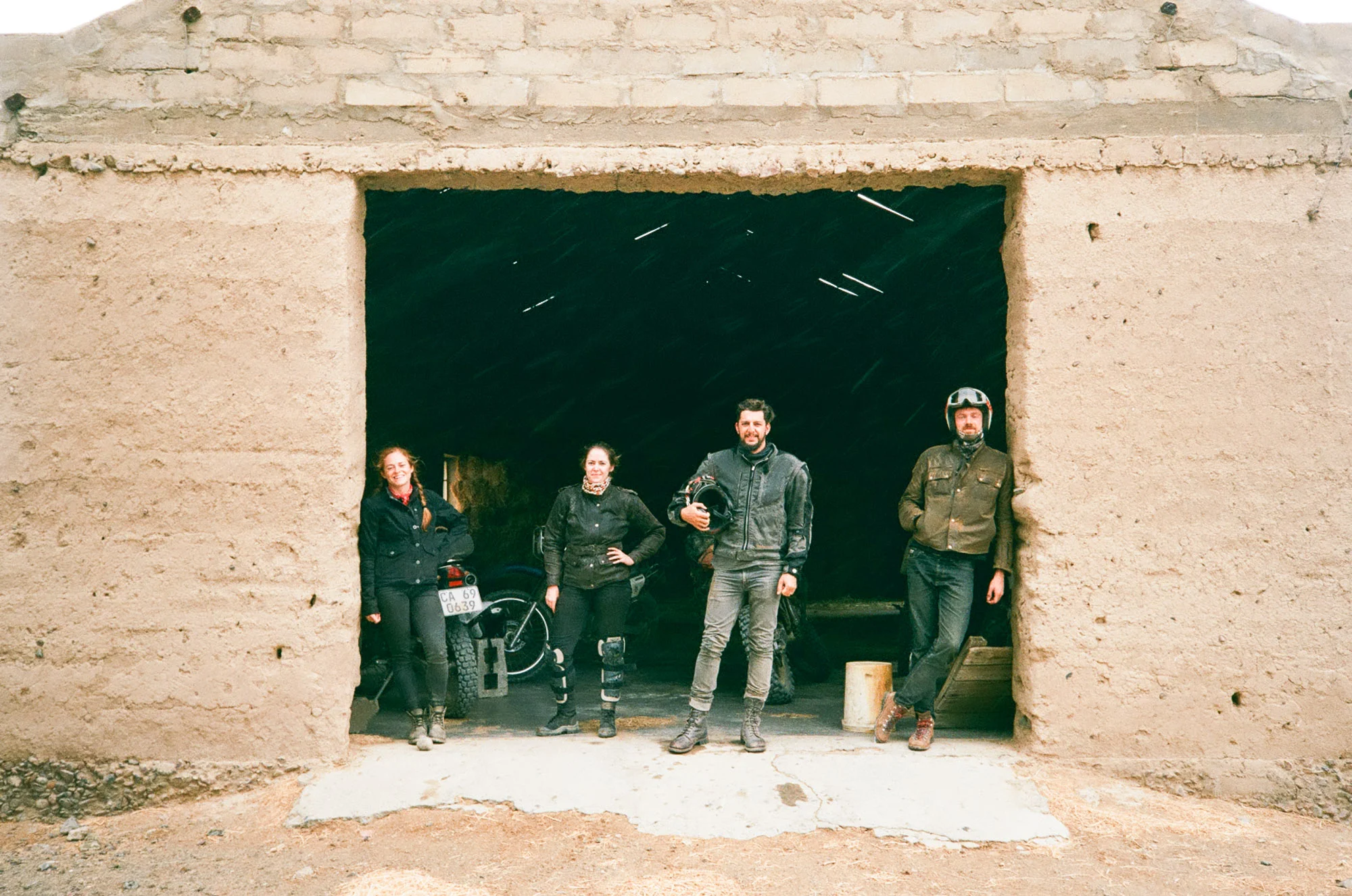 We met up with Bernard and Anne at Eilandsvlei, and took shelter in a cow shed waiting for the rain to pass.