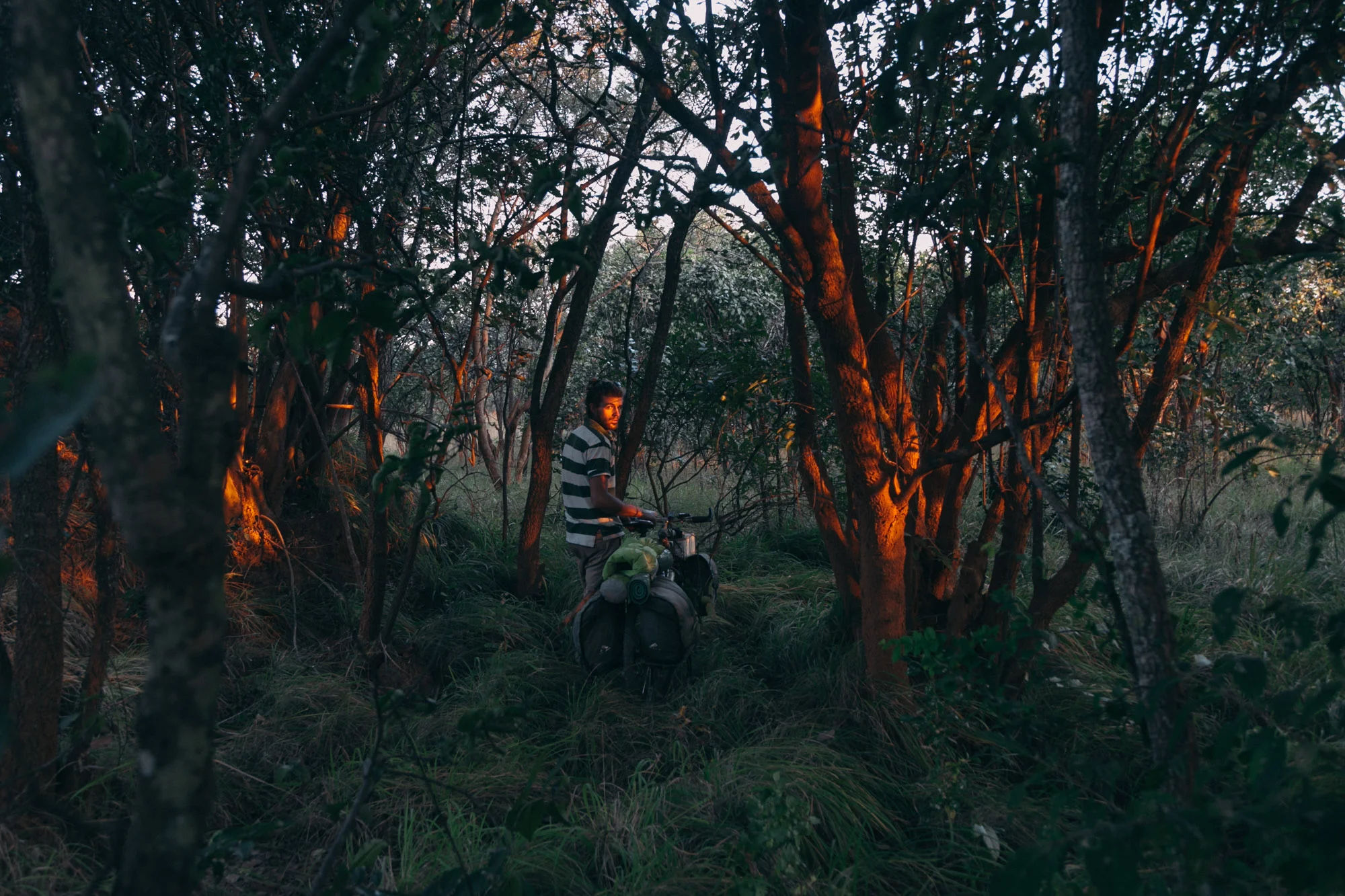 On the search for a good out of the way spot to camp.