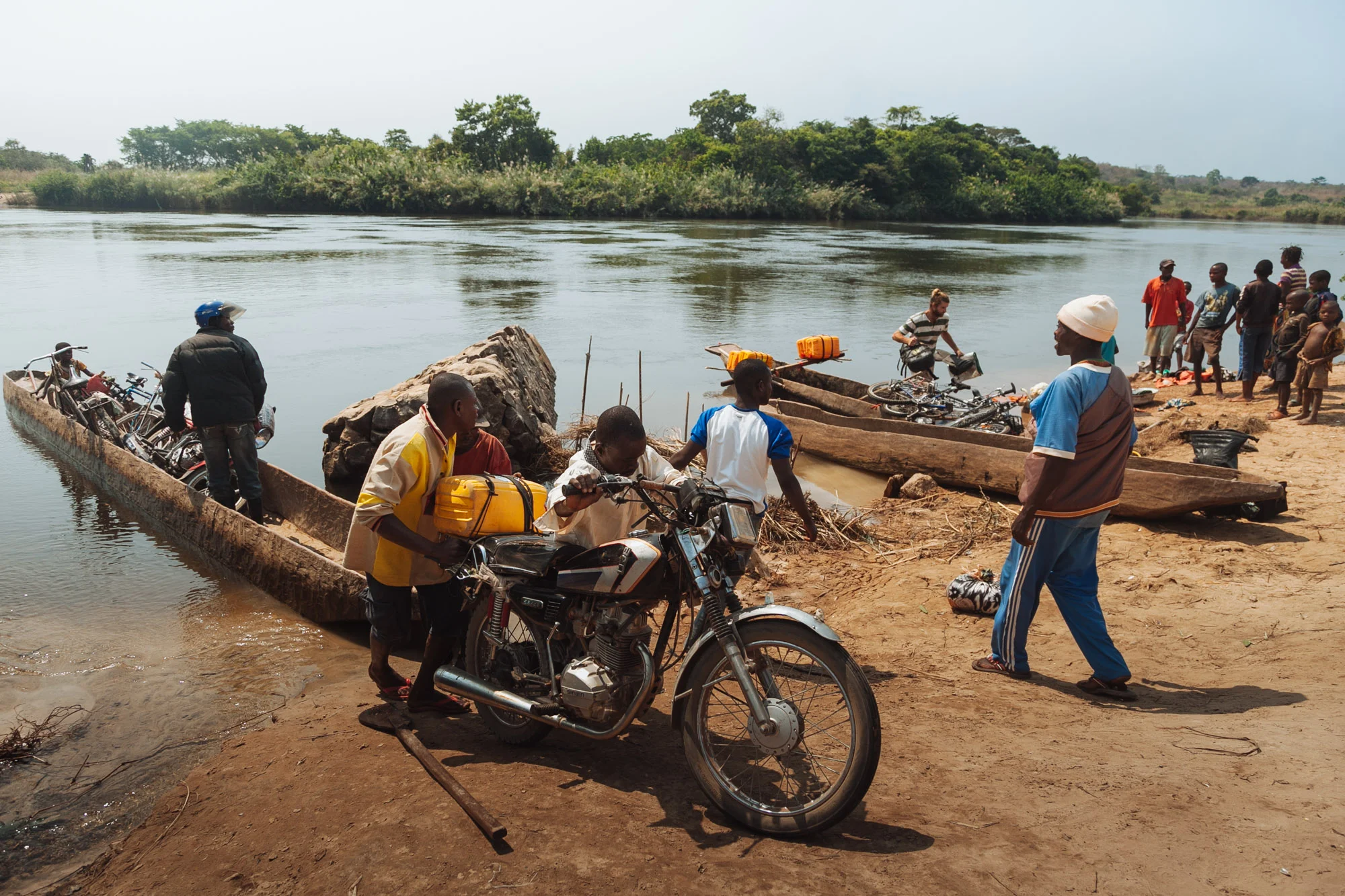 The main river crossing to Kapanga, one of the larger towns along the river.