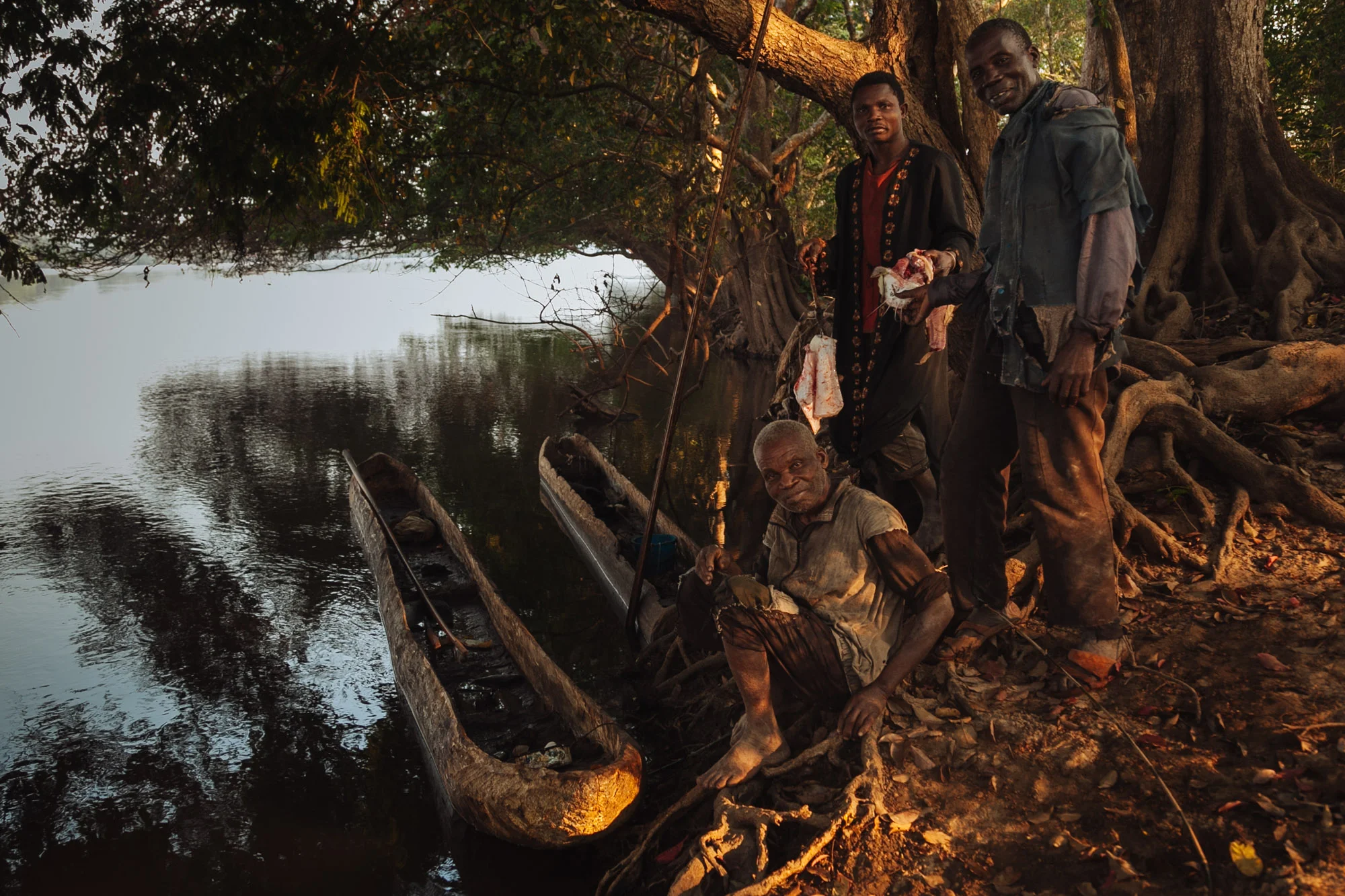 Fishermen offering us their fresh morning catch.