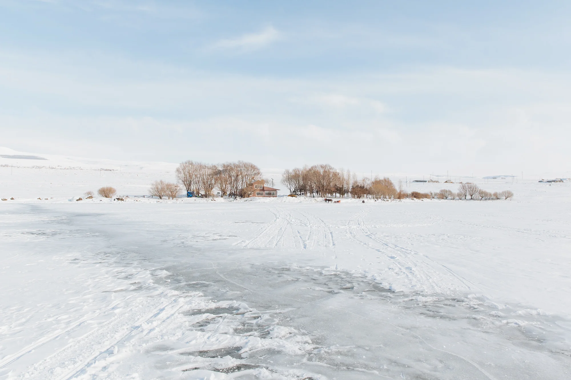 From Ani we headed up to Lake Çıldır, which had only frozen over a few days ago.