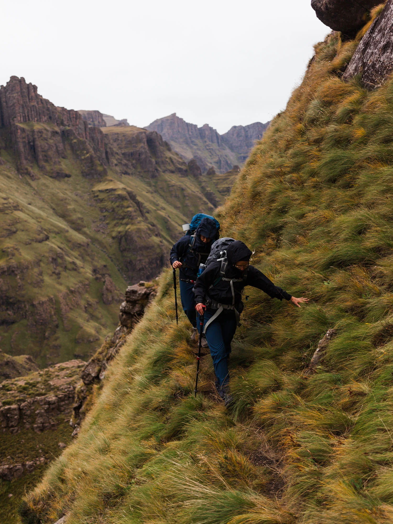 As the wind picked up in the afternoon, the narrow paths and steep drop-offs seemed a little more ominous.
