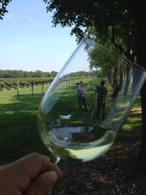Video shoot at Karamoor Estate Winery .