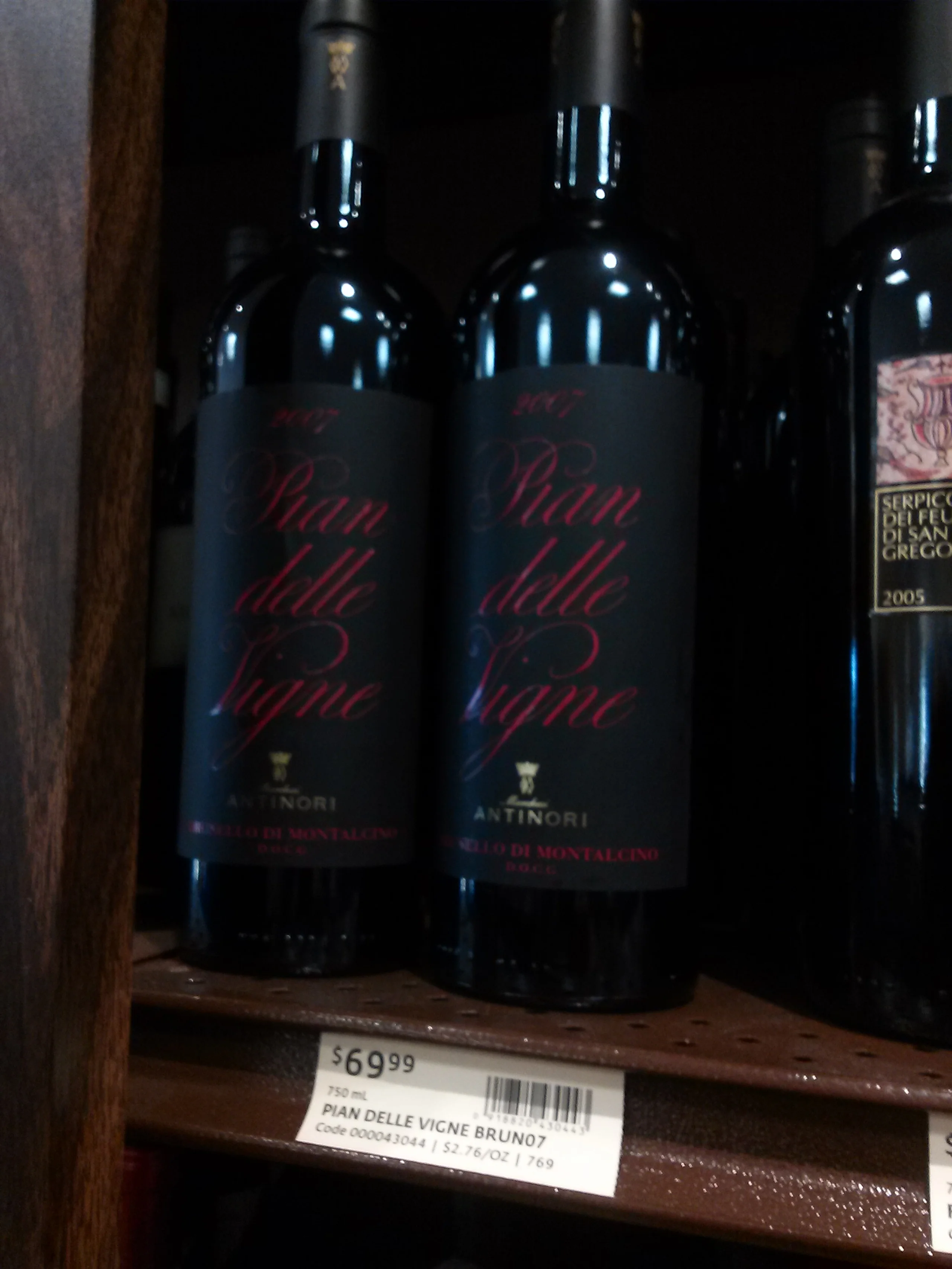 $70 for a wine that has been standing up on a shelf for who knows how long? No thanks.