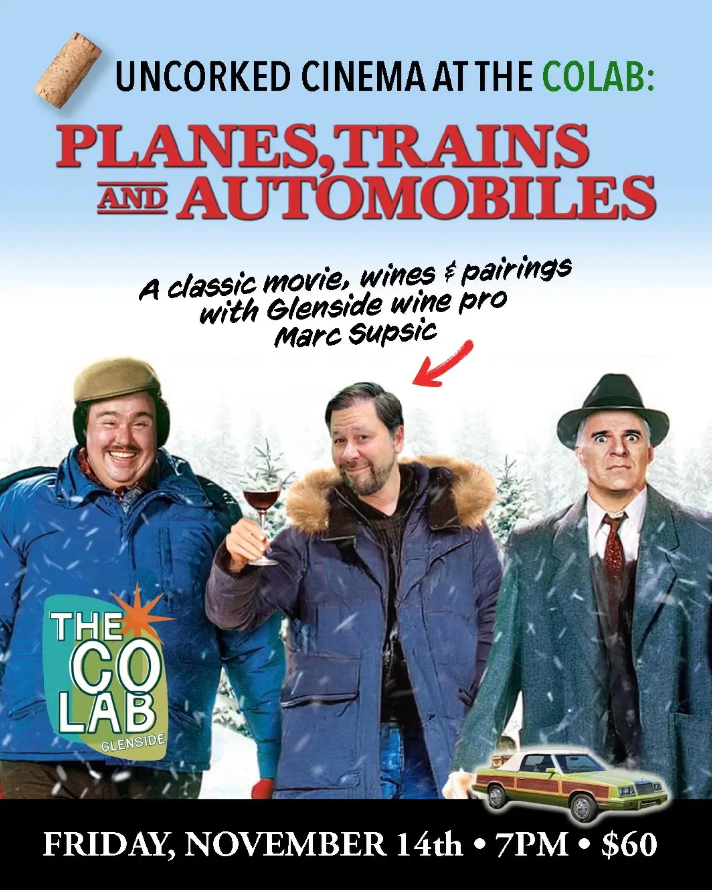 ❄️JUST TWO WEEKS LEFT: GET YOUR TICKETS NOW! ❄️

Hey everyone! We are just TWO WEEKS away from my Uncorked Cinema event on November 14th, featuring the classic holiday chaos of Planes, Trains &amp; Automobiles at @the.dovetail.glenside

If you've bee