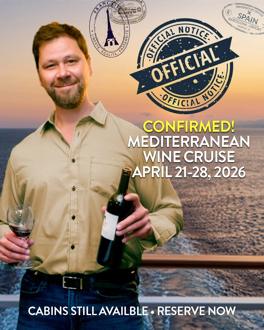 🛳️ Great News: Our Luxury Mediterranean Wine Cruise is officially a GO! 🛳️

Initial reservations were finalized last week, and as of today, we have a group of *15 fellow travelers* ready to set sail from Barcelona to Rome!

I am absolutely thrilled
