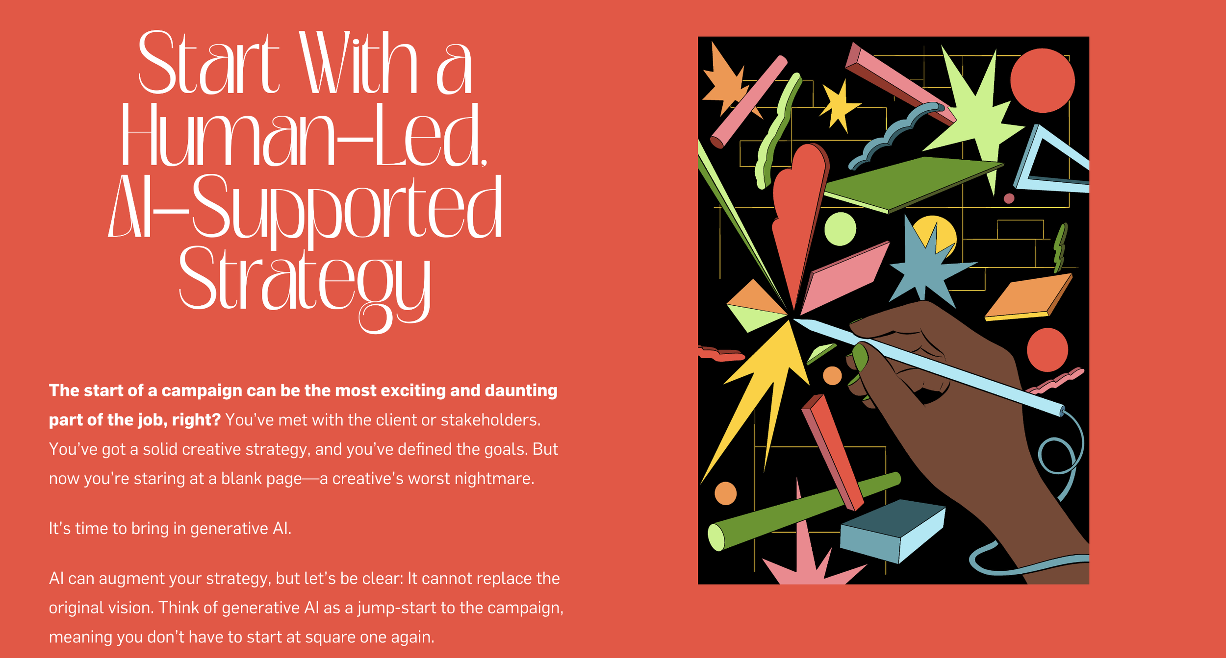  Microsoft was looking for a way to promote their AI assistant Copilot and highlight how generative AI could benefit marketers and advertisers. Working with Adweek’s Brande dContent Studio, I created a five-part story focusing on critical topics for 