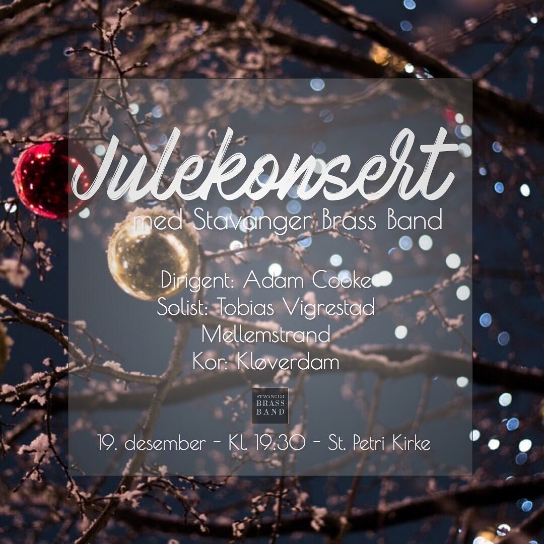 Vi spiller v&aring;r julekonsert 19. desember i St. Petri Kirke kl. 19:30! Vel m&oslash;tt! #julekonsert #christmasconcert #julestemning #nmgjul