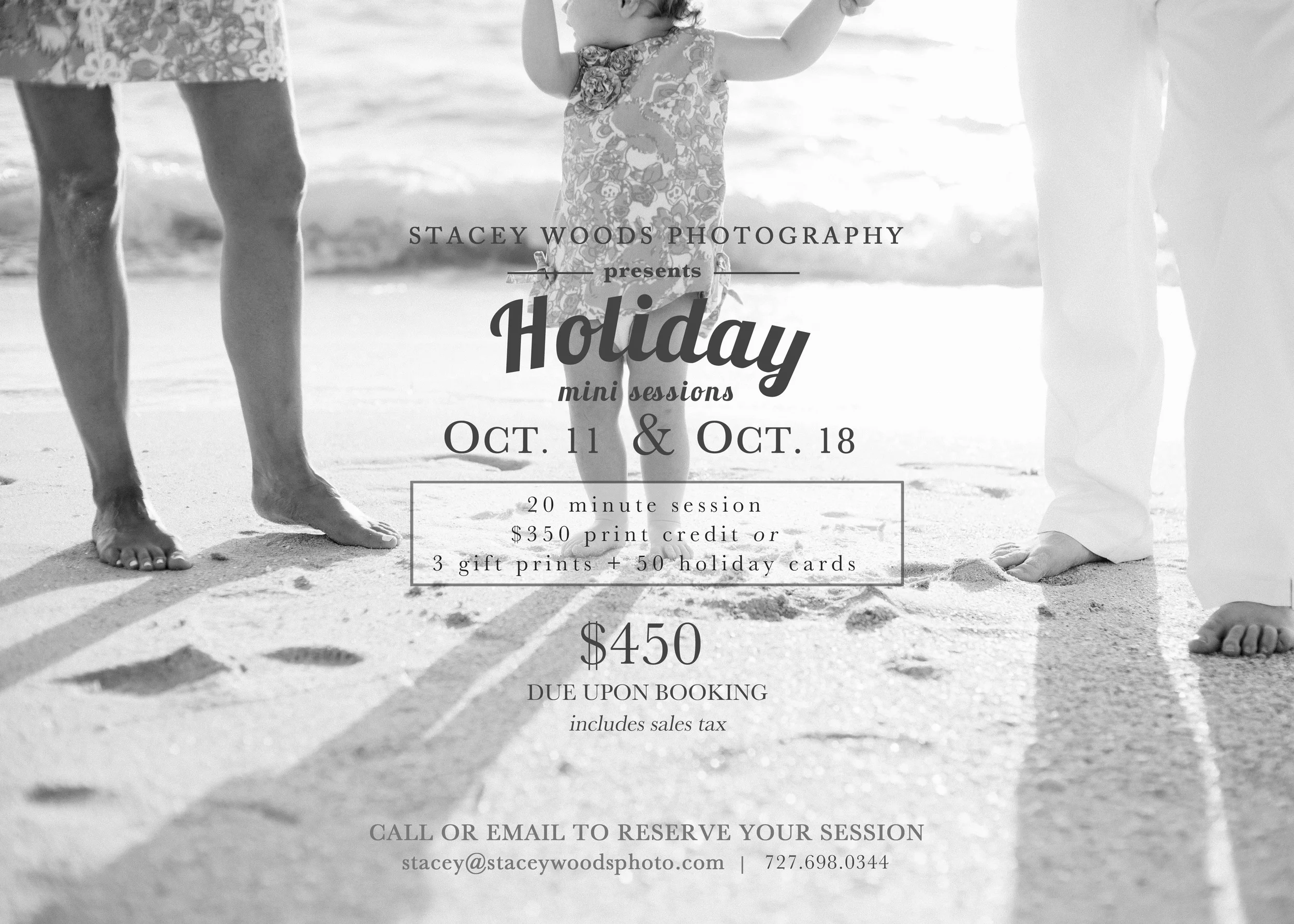 Holiday Mini Sessions Clearwater Beach