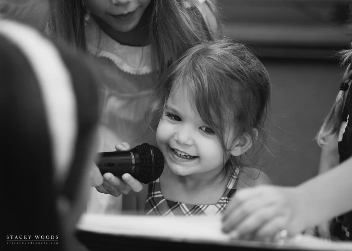 Charlotte at Lila's school concert