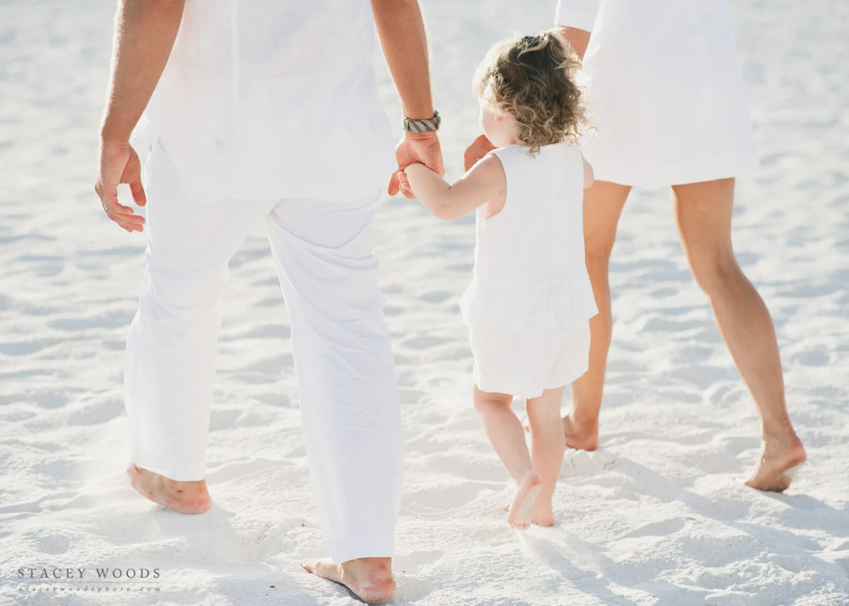 Family on the Beach, by Stacey Woods