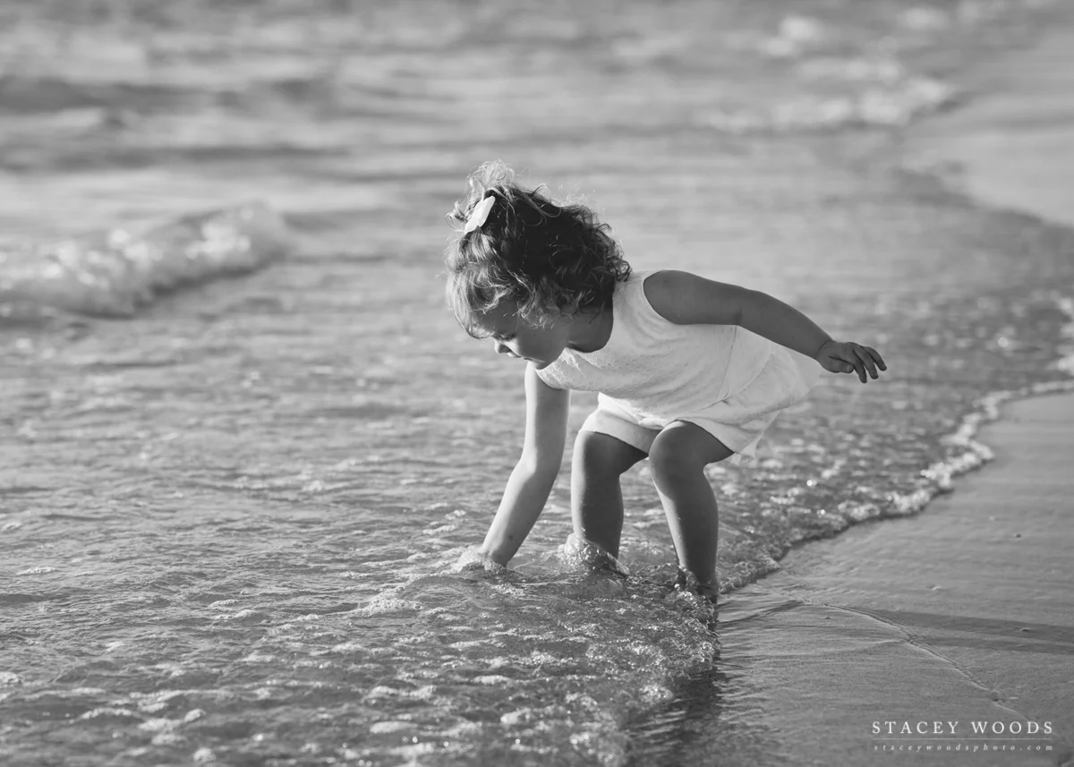 Kids beach photography by Stacey Woods